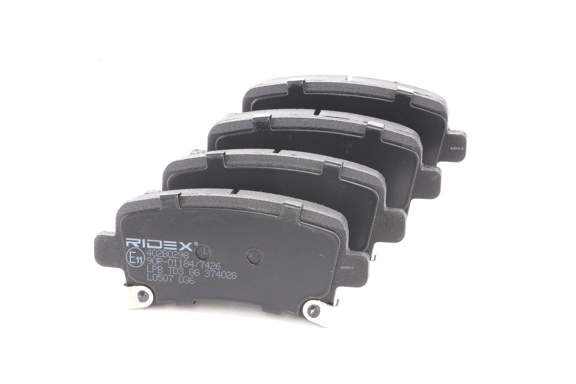 RIDEX Plaquettes De Frein 402B0298 Jeu De Plaquettes De Frein,Jeu de plaquettes de frein, frein à di