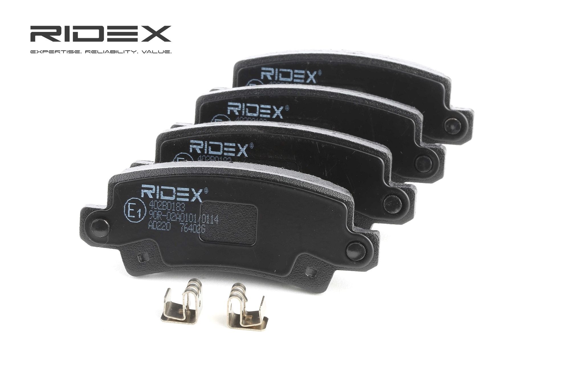 RIDEX Plaquettes De Frein 402B0183 Jeu De Plaquettes De Frein,Jeu de plaquettes de frein, frein à di