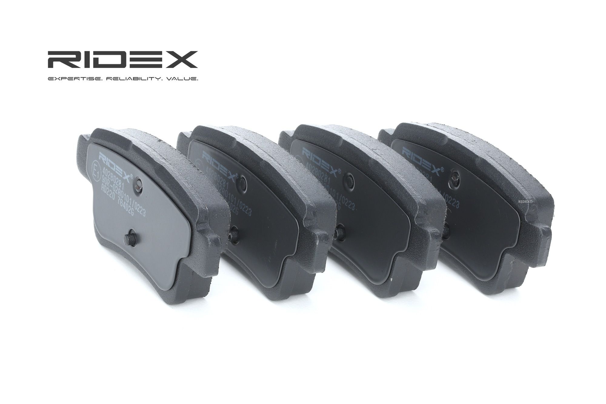 RIDEX Plaquettes De Frein 402B0281 Jeu De Plaquettes De Frein,Jeu de plaquettes de frein, frein à di