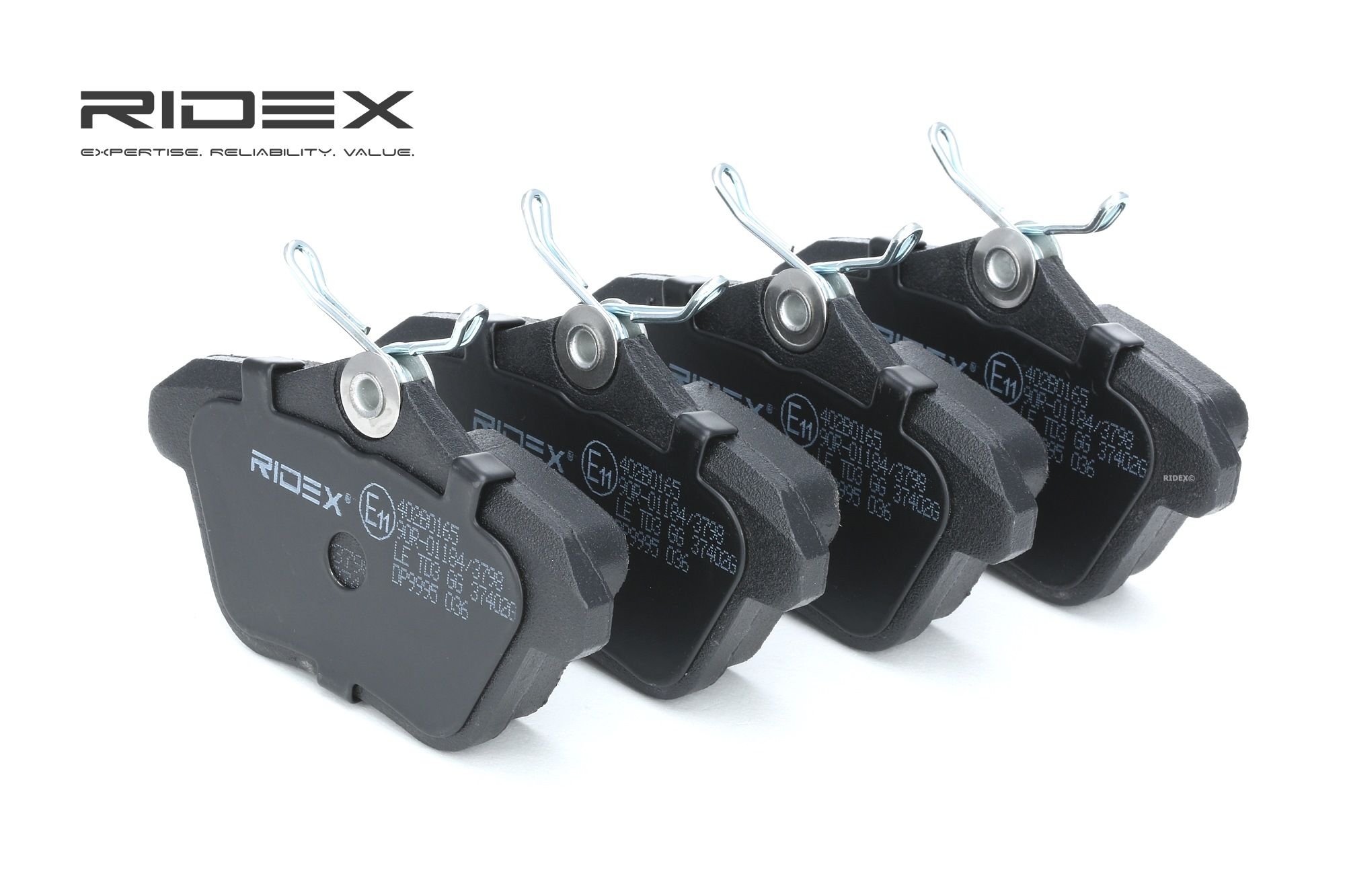 RIDEX Plaquettes De Frein 402B0165 Jeu De Plaquettes De Frein,Jeu de plaquettes de frein, frein à di