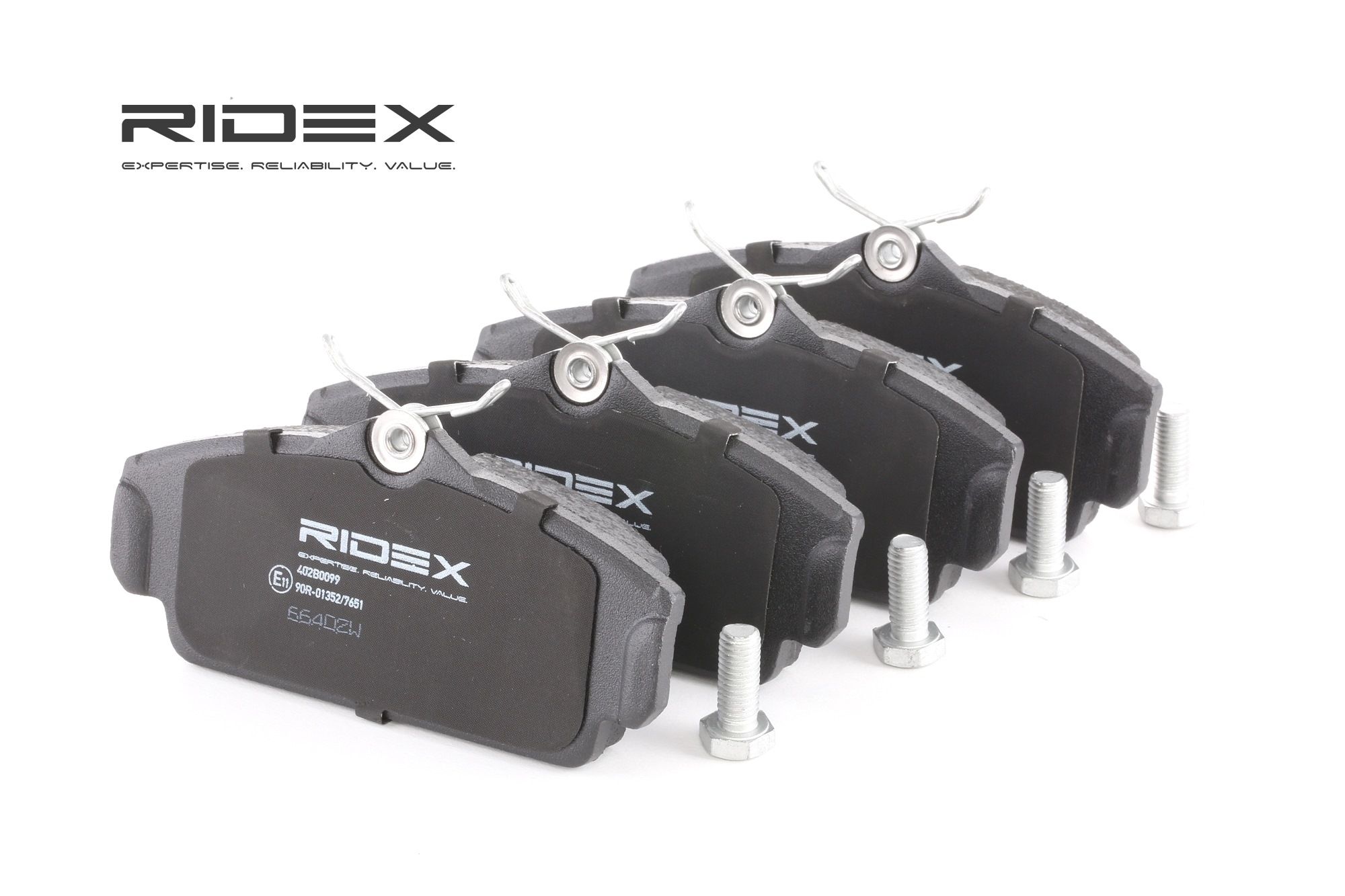 RIDEX Plaquettes De Frein 402B0099 Jeu De Plaquettes De Frein,Jeu de plaquettes de frein, frein à di