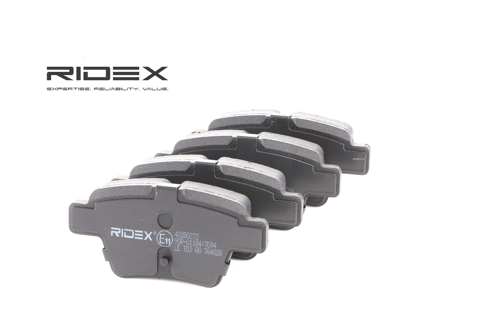 RIDEX Plaquettes De Frein 402B0272 Jeu De Plaquettes De Frein,Jeu de plaquettes de frein, frein à di