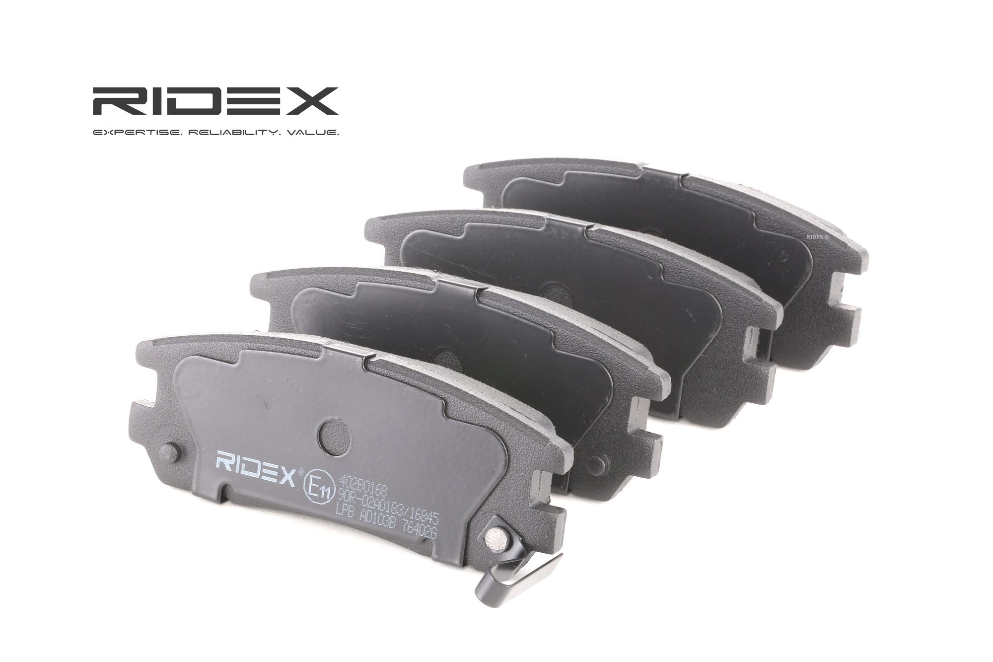 RIDEX Plaquettes De Frein 402B0168 Jeu De Plaquettes De Frein,Jeu de plaquettes de frein, frein à di