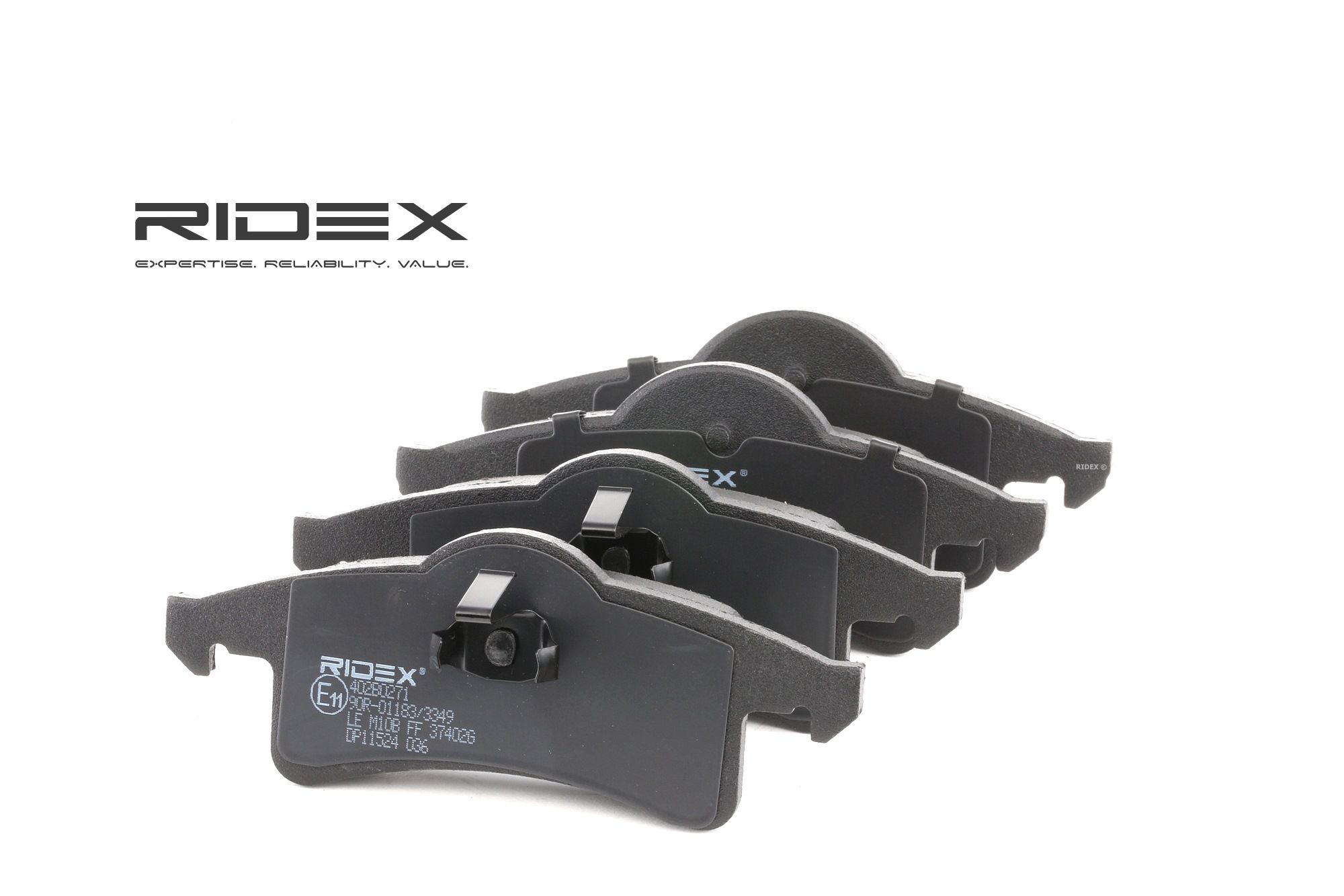 RIDEX Plaquettes De Frein 402B0271 Jeu De Plaquettes De Frein,Jeu de plaquettes de frein, frein à di