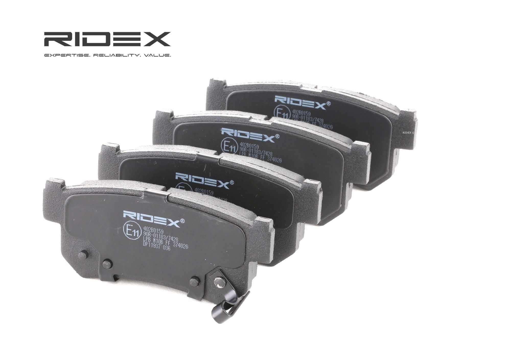 RIDEX Plaquettes De Frein 402B0159 Jeu De Plaquettes De Frein,Jeu de plaquettes de frein, frein à di