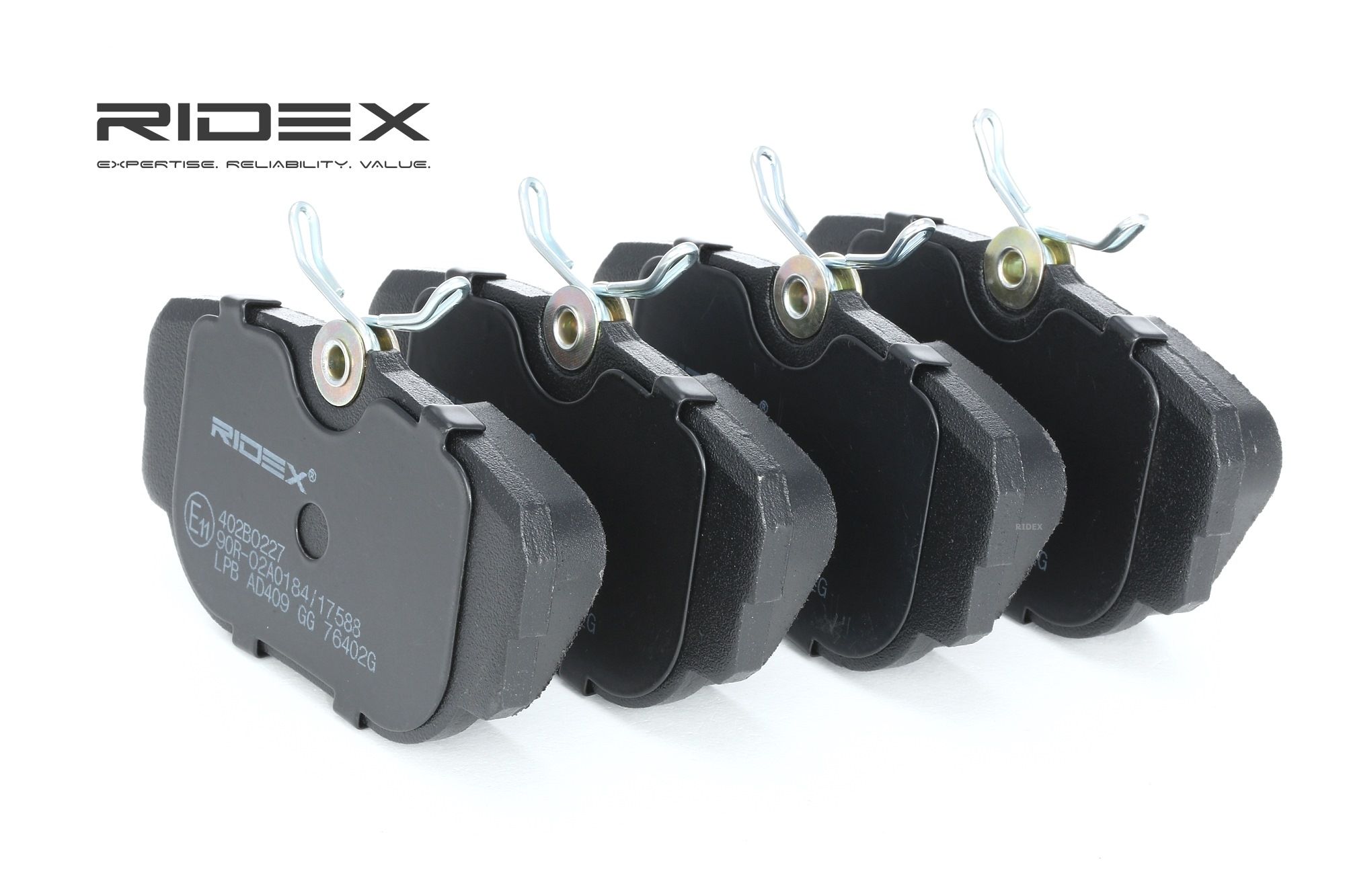 RIDEX Plaquettes De Frein 402B0227 Jeu De Plaquettes De Frein,Jeu de plaquettes de frein, frein à di