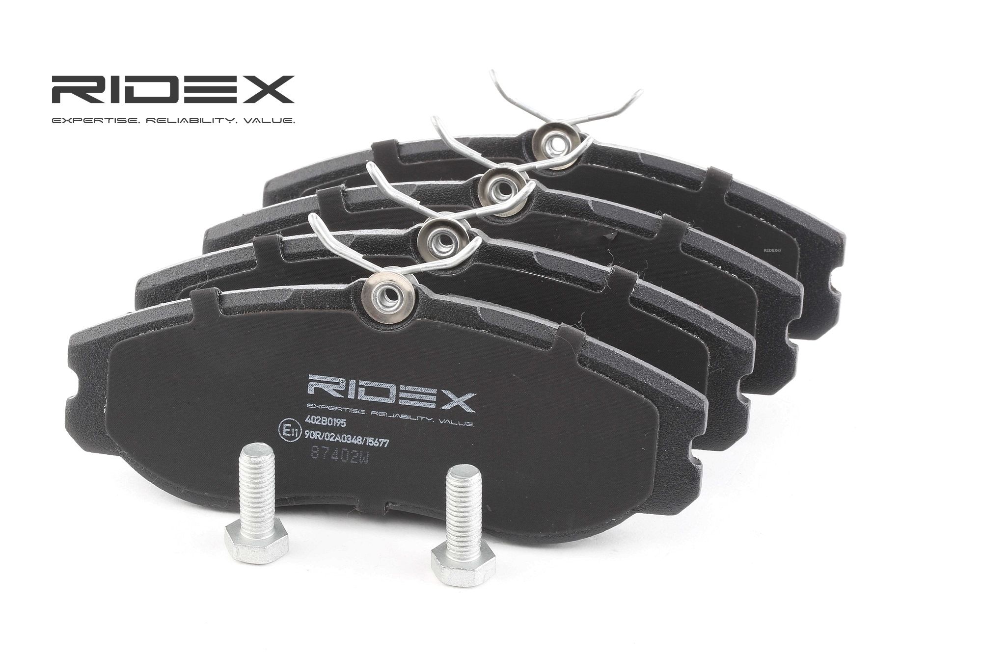 RIDEX Plaquettes De Frein 402B0195 Jeu De Plaquettes De Frein,Jeu de plaquettes de frein, frein à di