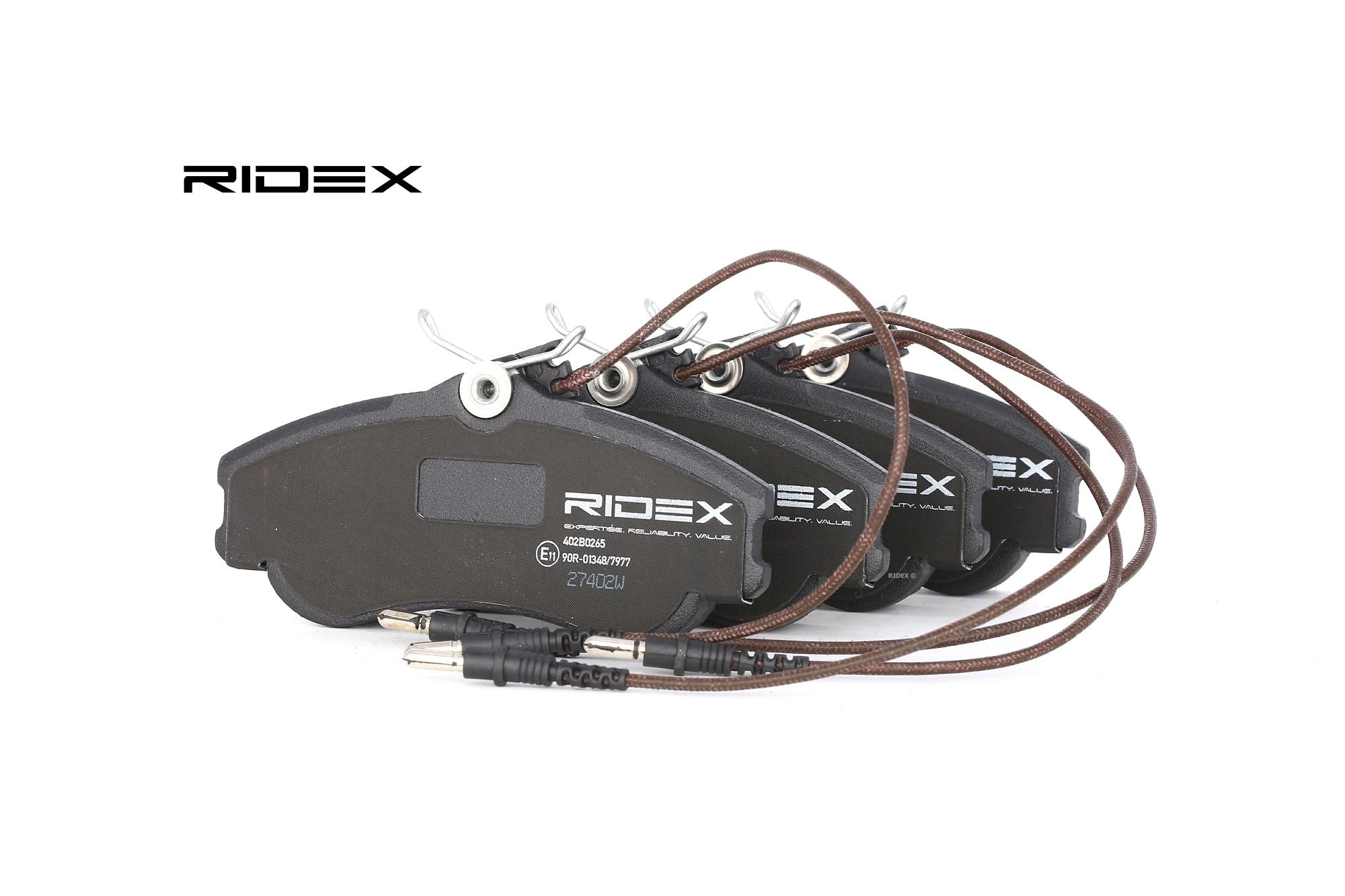 RIDEX Plaquettes De Frein 402B0265 Jeu De Plaquettes De Frein,Jeu de plaquettes de frein, frein à di