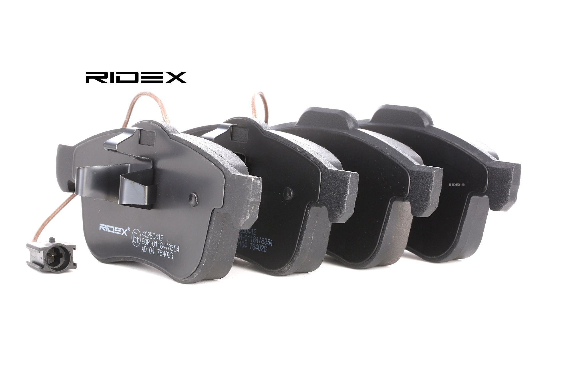 RIDEX Plaquettes De Frein 402B0412 Jeu De Plaquettes De Frein,Jeu de plaquettes de frein, frein à di