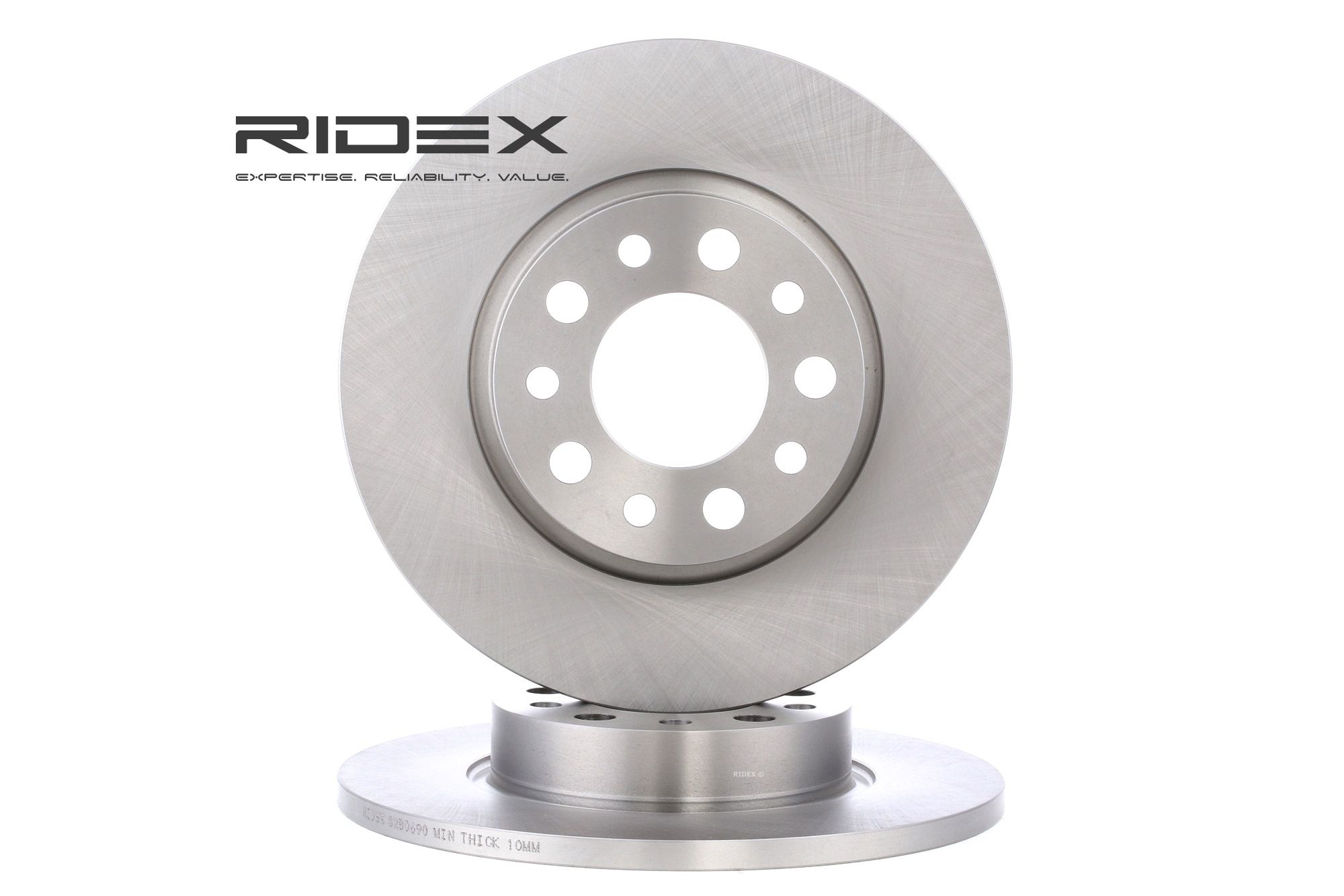 RIDEX Disques De Frein 82B0690 Frein à Disque,Disque de frein FIAT,ALFA ROMEO,JEEP,500X,GIULIETTA 94