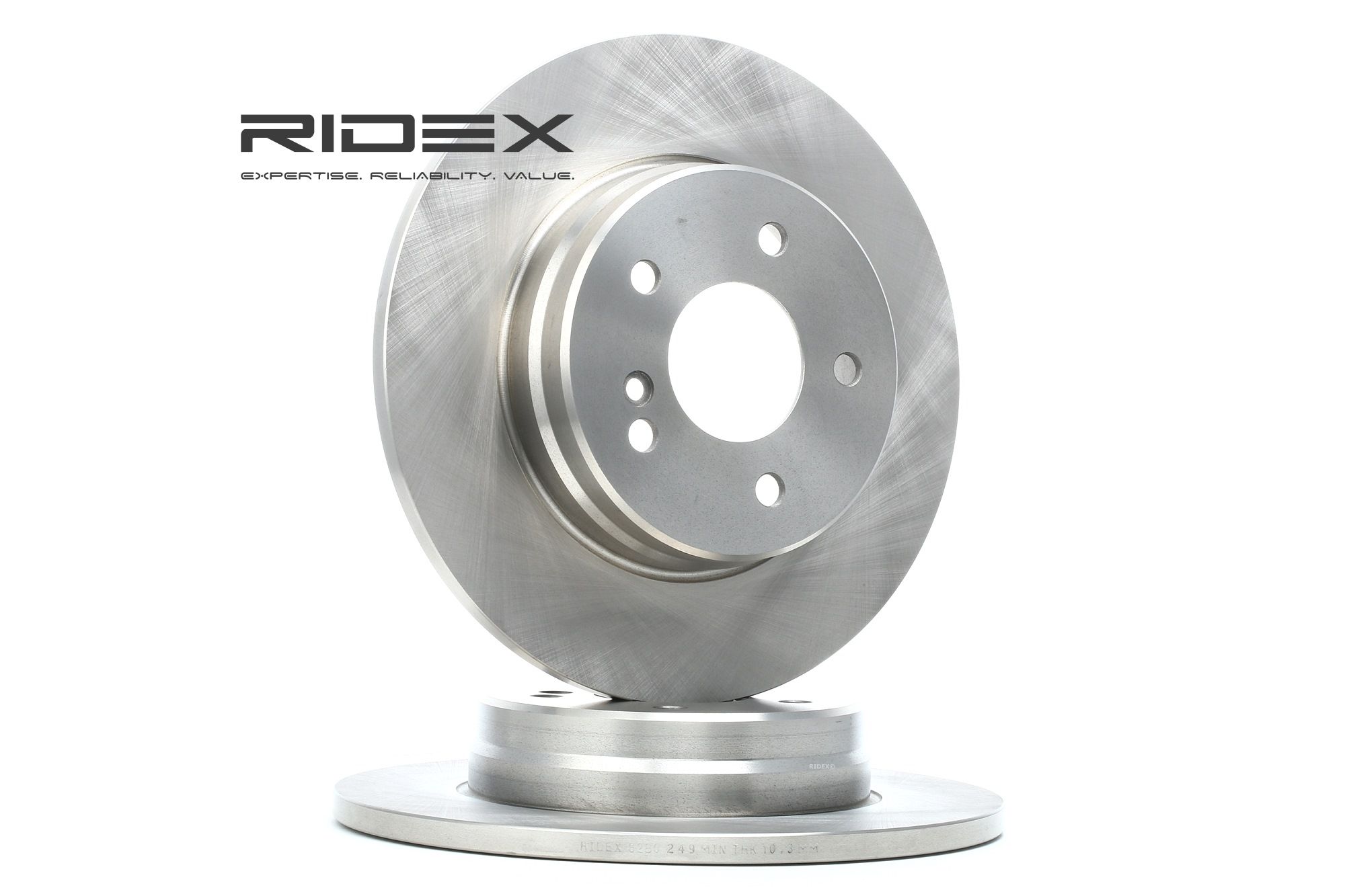 RIDEX Disques De Frein 82B0249 Frein à Disque,Disque de frein MERCEDES-BENZ,CLASE E W210,CLASE E Ran