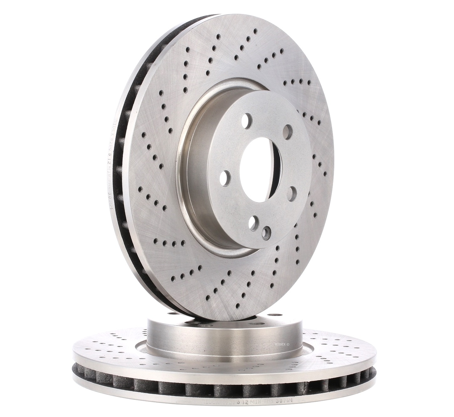RIDEX Disques De Frein 82B0512 Frein à Disque,Disque de frein MERCEDES-BENZ,CLASE C W204,CLASE E W21
