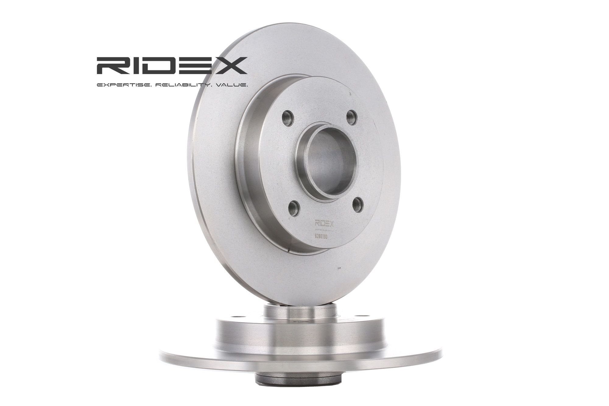 RIDEX Disques De Frein 82B0380 Frein à Disque,Disque de frein PEUGEOT,CITROËN,DS,207 WA_, WC_,307 3A