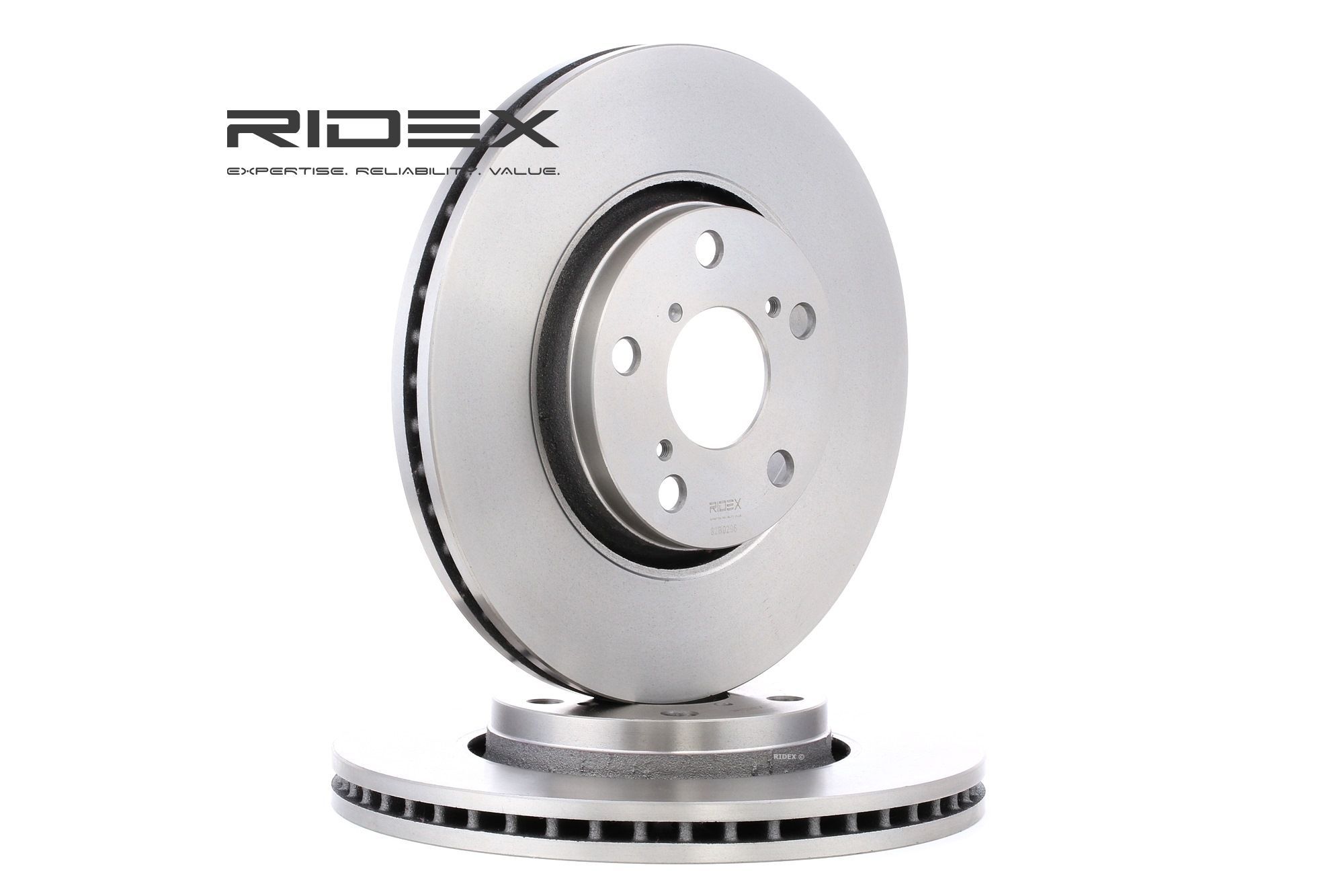 RIDEX Disques De Frein 82B0296 Frein à Disque,Disque de frein TOYOTA,AURIS NRE15_, ZZE15_, ADE15_, Z