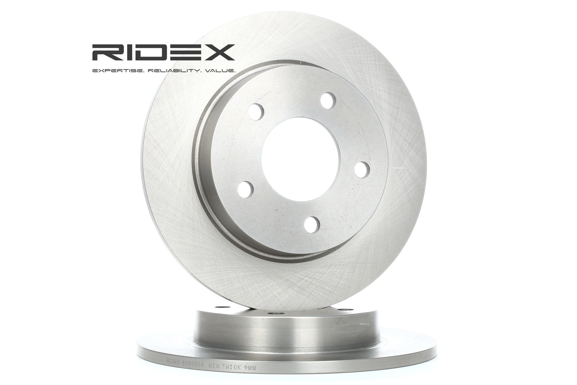 RIDEX Disques De Frein 82B0088 Frein à Disque,Disque de frein MAZDA,3 BK,3 BL,3 Sedán BK,3 Sedán BL