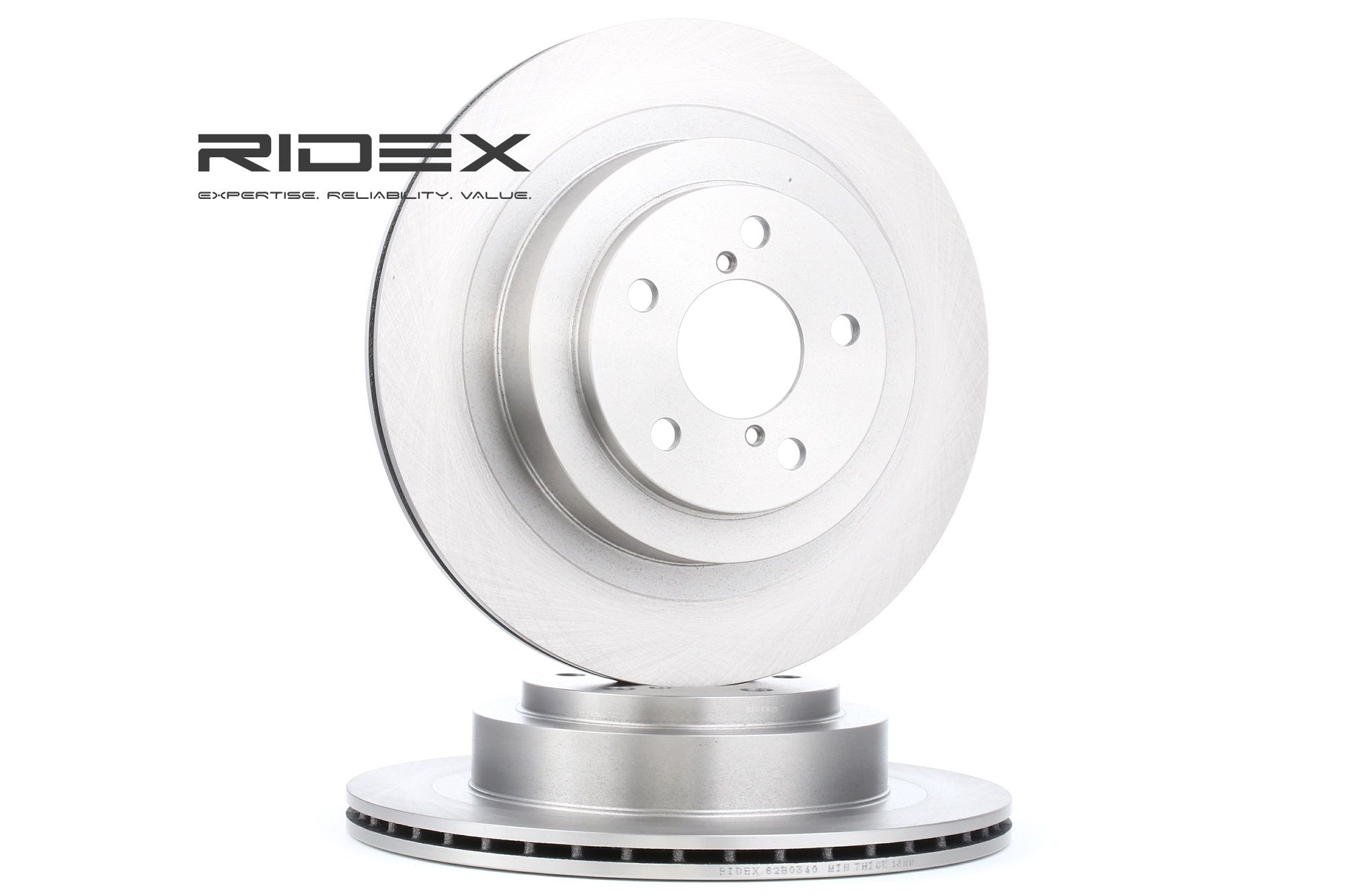 RIDEX Disques De Frein 82B0340 Frein à Disque,Disque de frein SUBARU,IMPREZA Sedán GD,FORESTER SG,FO