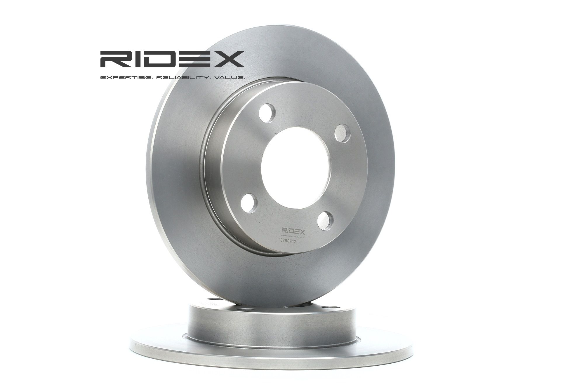 RIDEX Disques De Frein 82B0742 Frein à Disque,Disque de frein AUDI,80 8C, B4,80 89, 89Q, 8A, B3,80 A