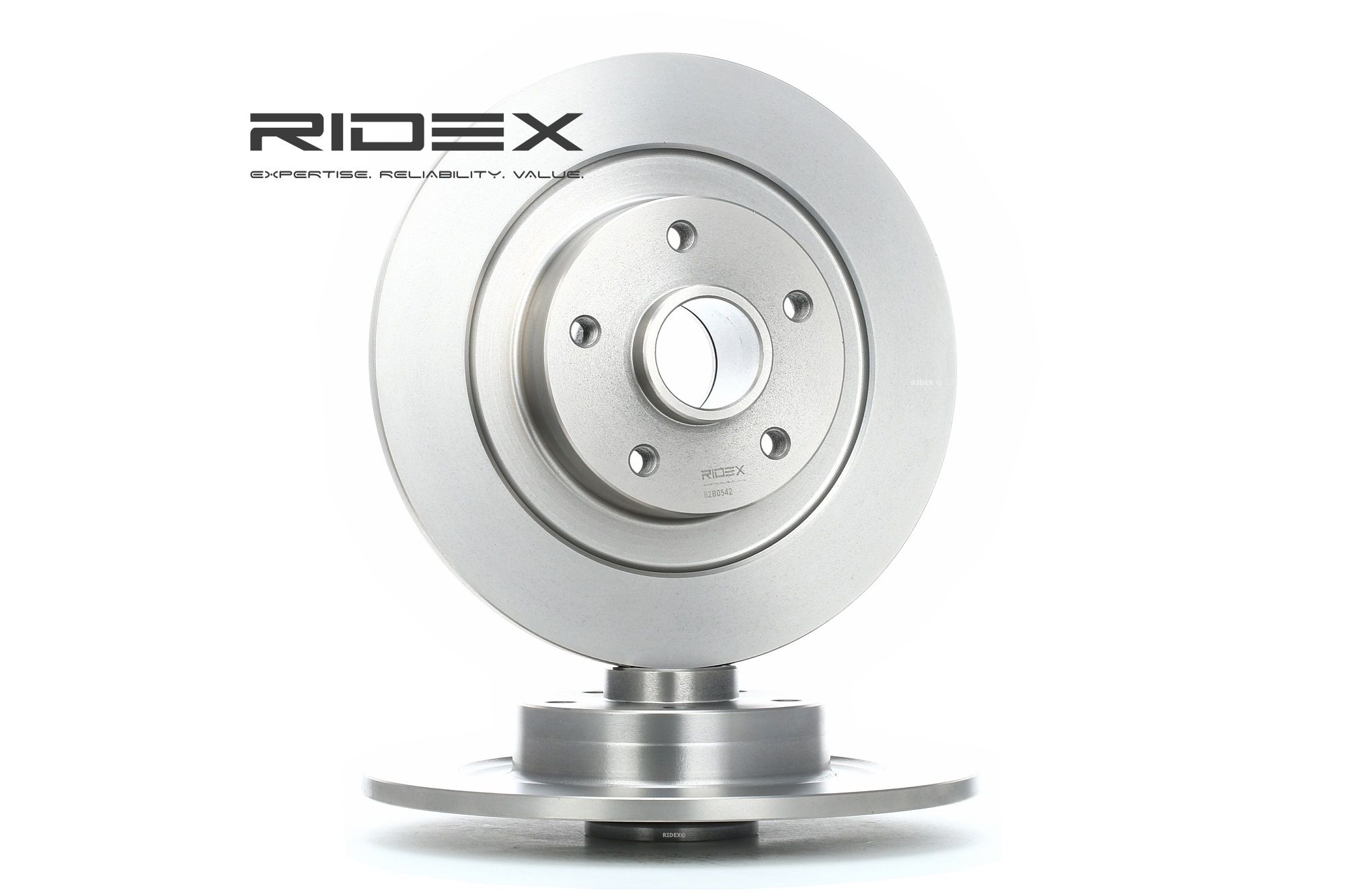 RIDEX Disques De Frein 82B0542 Frein à Disque,Disque de frein RENAULT,LAGUNA III BT0/1,LAGUNA III Gr