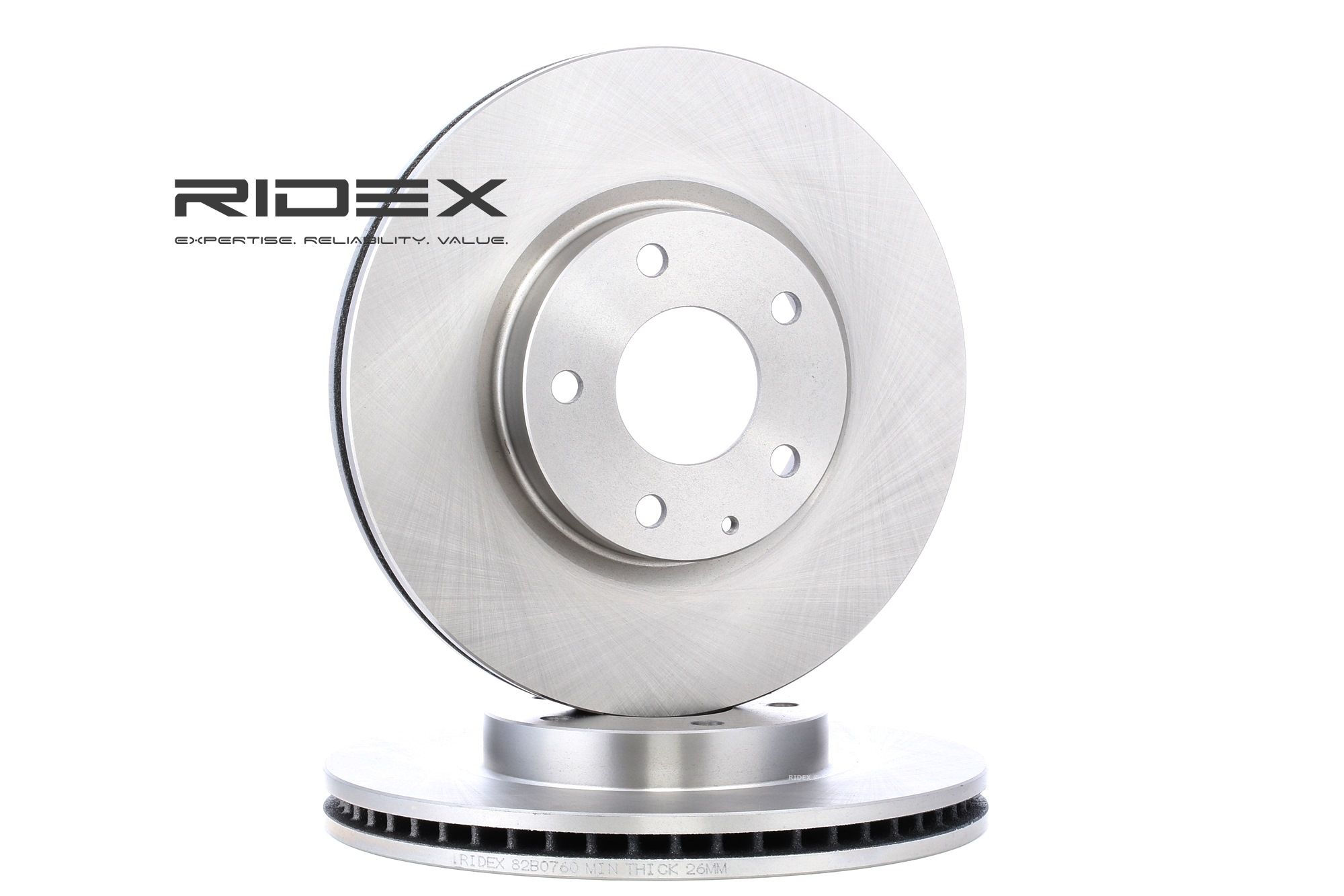 RIDEX Disques De Frein 82B0760 Frein à Disque,Disque de frein MAZDA,CX-5 KE, GH,6 Sedán GJ, GH,6 Ran