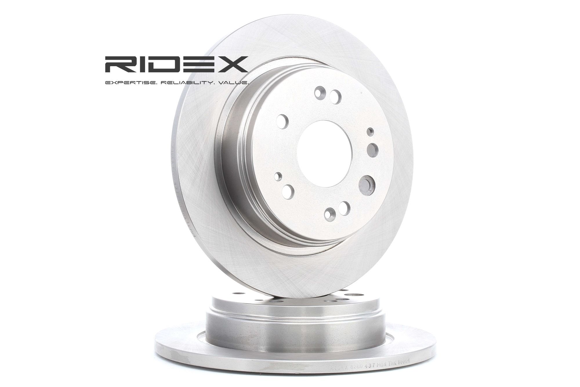 RIDEX Disques De Frein 82B0437 Frein à Disque,Disque de frein HONDA,FR-V BE,STREAM RN