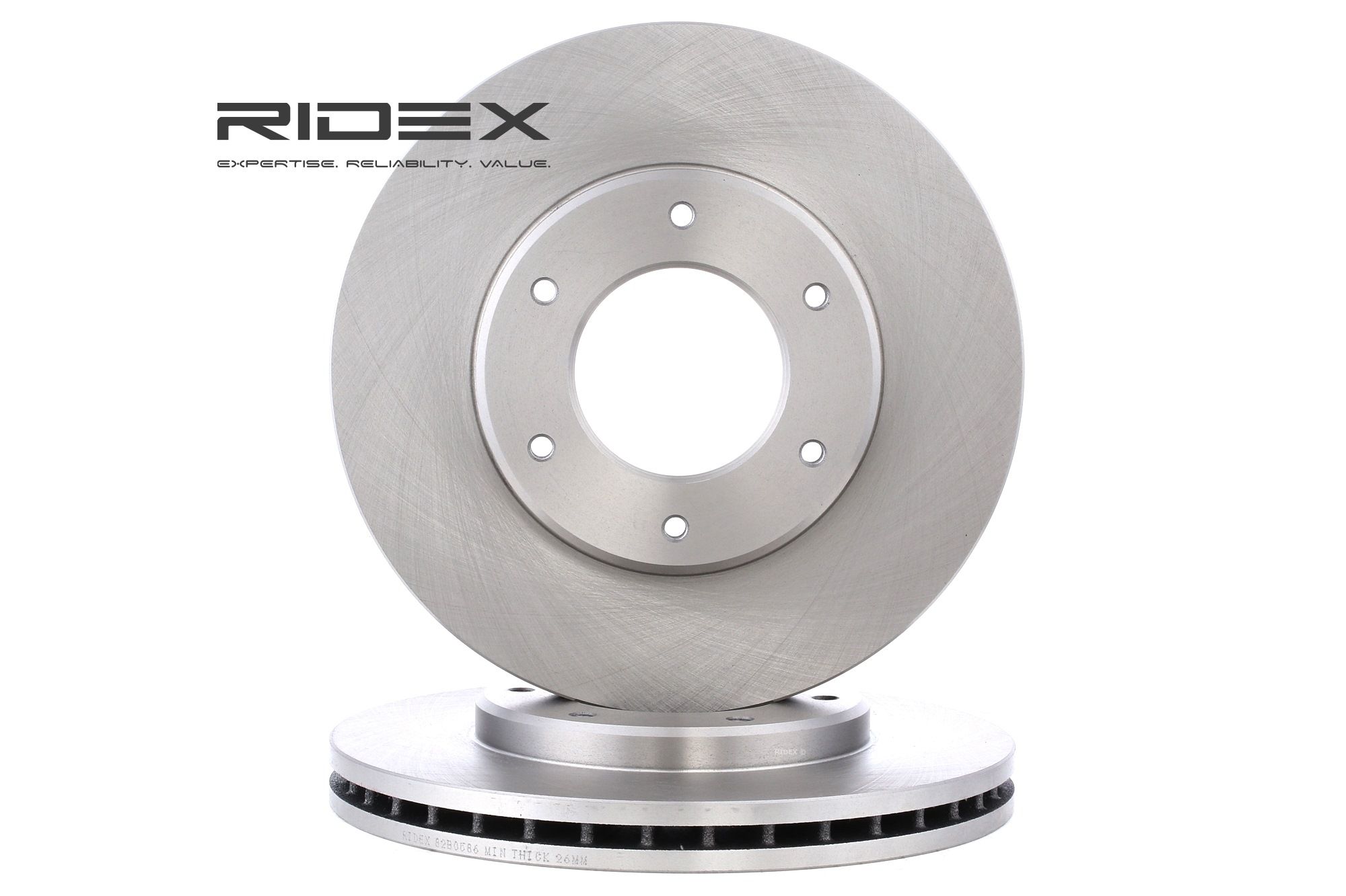 RIDEX Disques De Frein 82B0586 Frein à Disque,Disque de frein TOYOTA,HIACE IV Furgón LXH1_, RZH1_, L