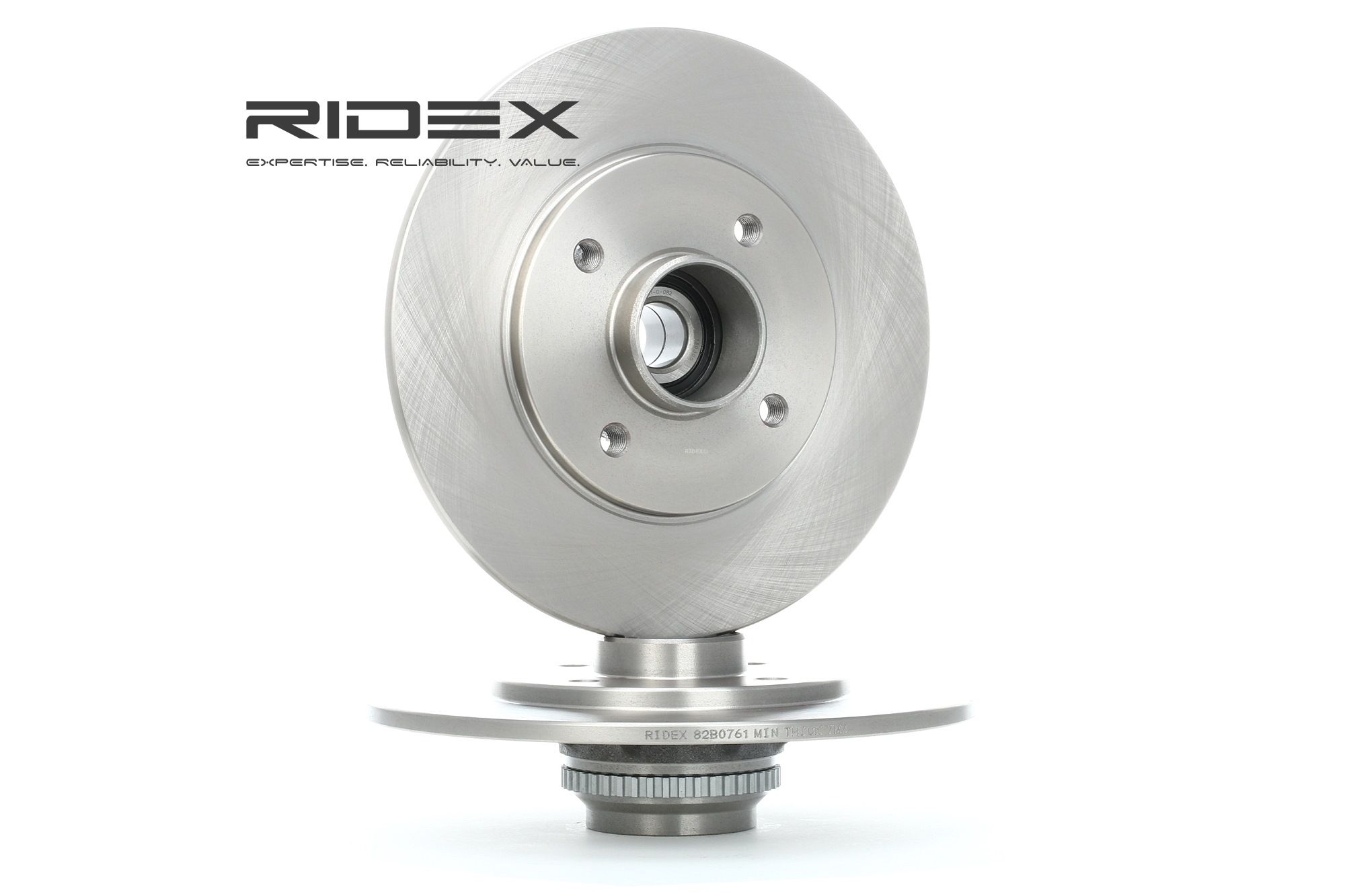 RIDEX Disques De Frein 82B0761 Frein à Disque,Disque de frein RENAULT,CLIO II BB0/1/2_, CB0/1/2_,MEG