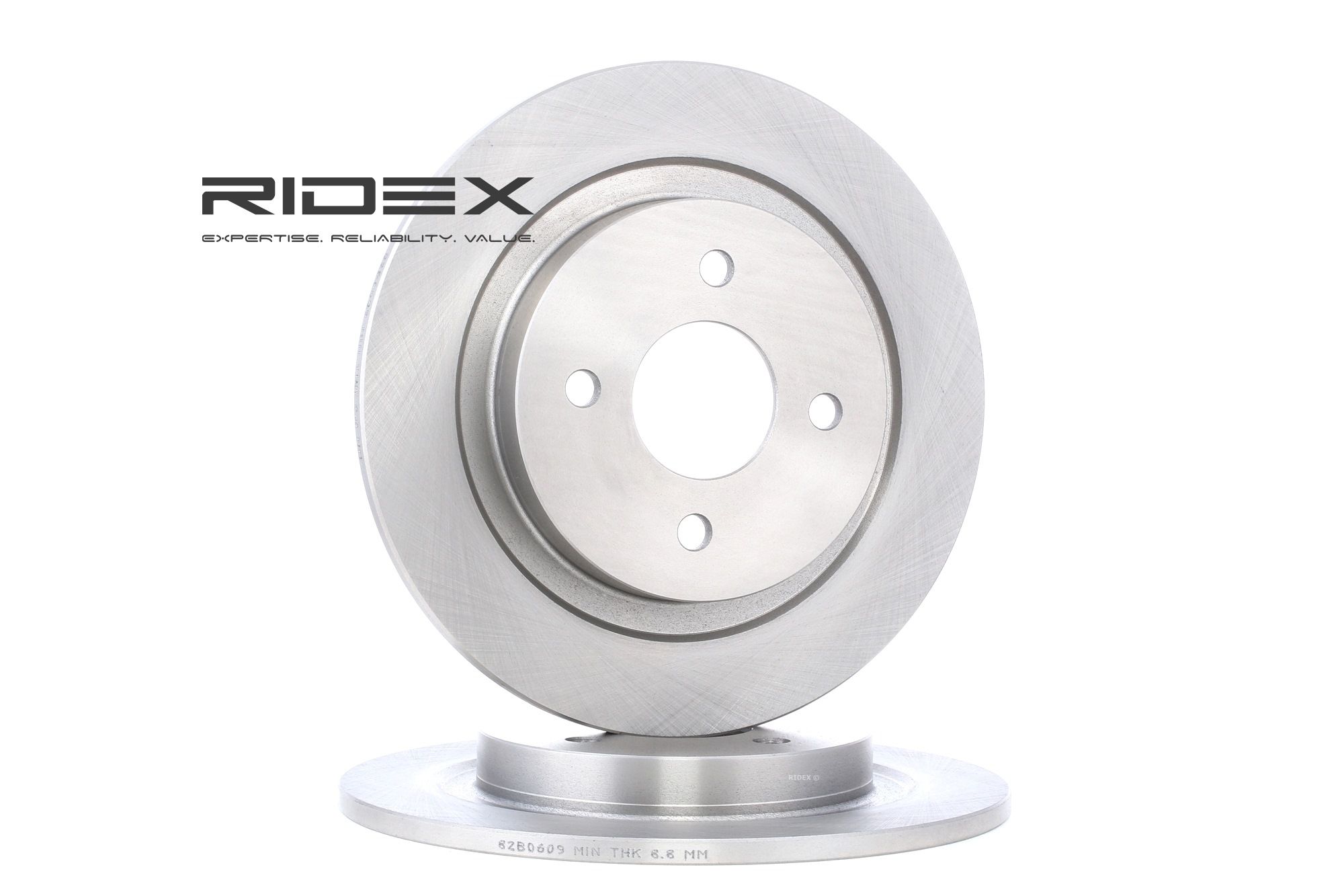 RIDEX Disques De Frein 82B0609 Frein à Disque,Disque de frein FORD,FOCUS DAW, DBW,FOCUS Ranchera fam