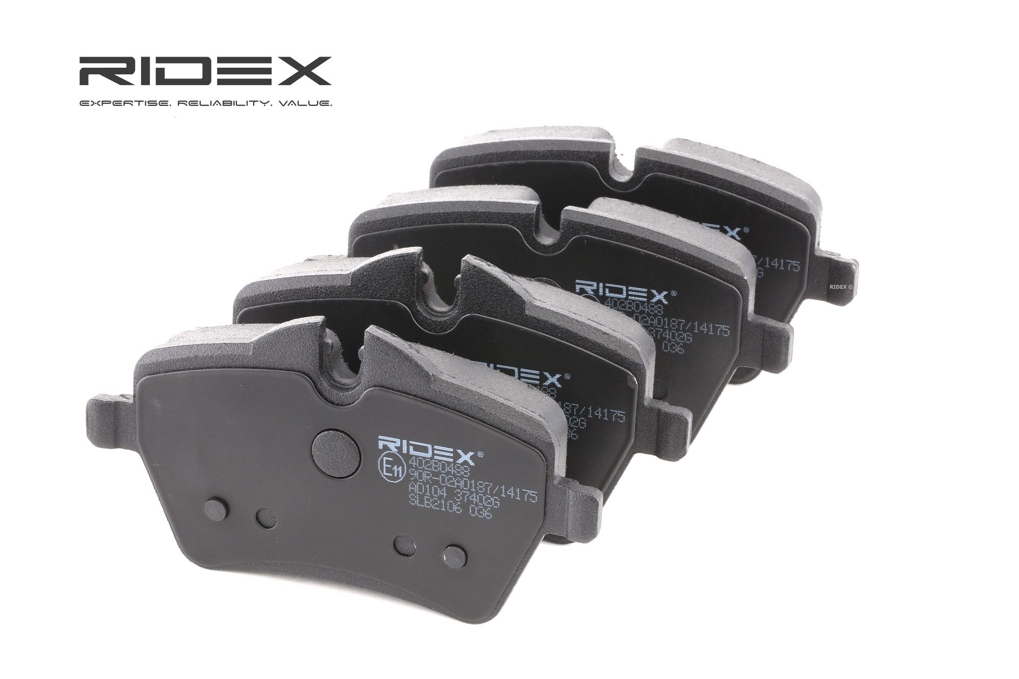 RIDEX Plaquettes De Frein 402B0488 Jeu De Plaquettes De Frein,Jeu de plaquettes de frein, frein à di