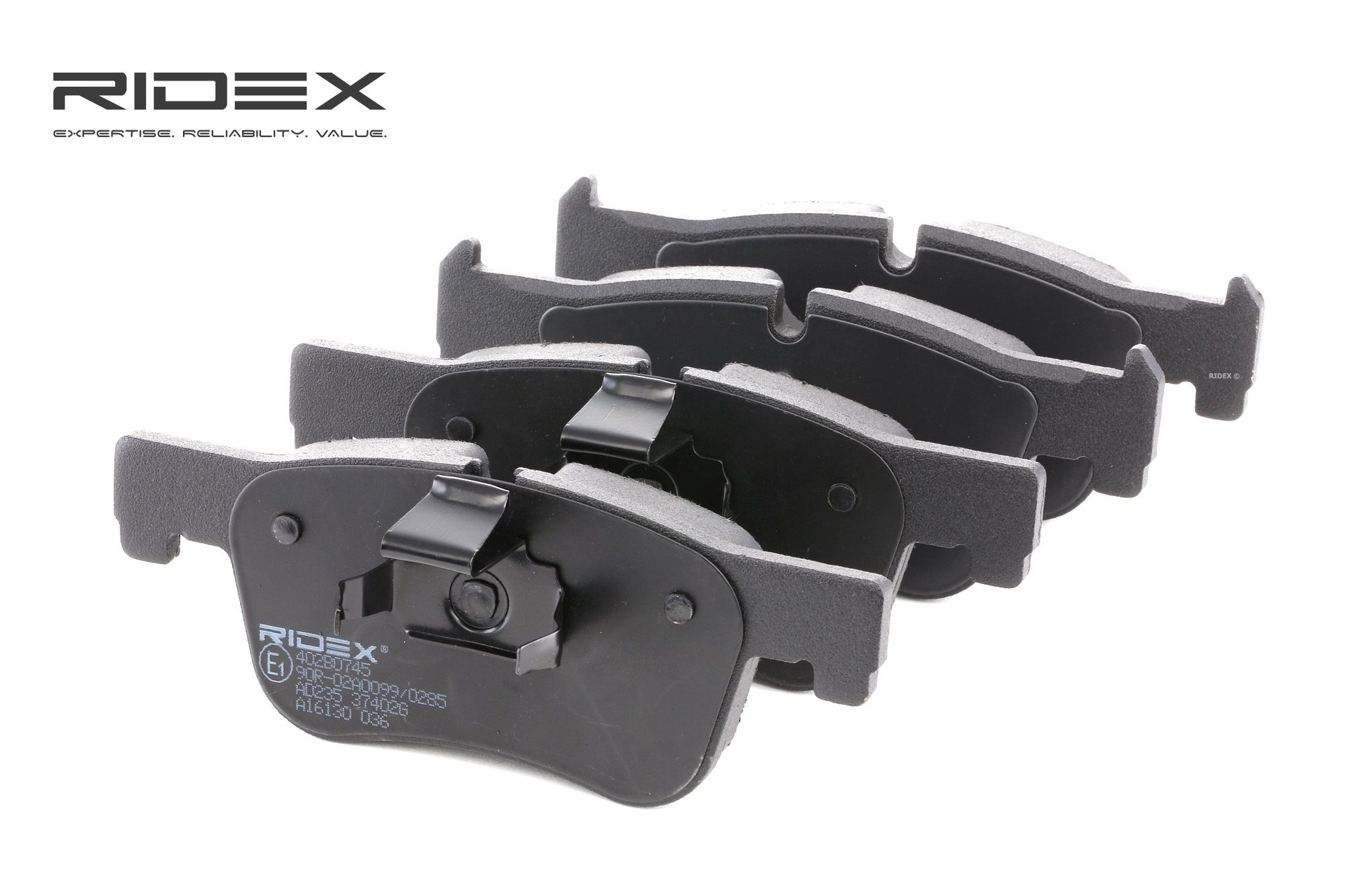 RIDEX Plaquettes De Frein 402B0745 Jeu De Plaquettes De Frein,Jeu de plaquettes de frein, frein à di