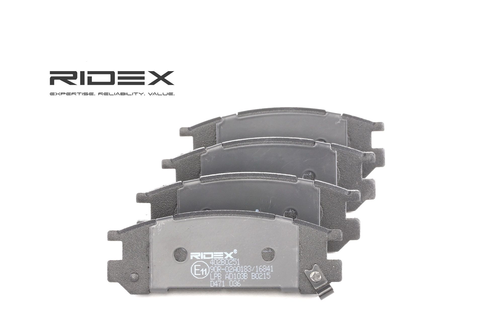 RIDEX Plaquettes De Frein 402B0251 Jeu De Plaquettes De Frein,Jeu de plaquettes de frein, frein à di