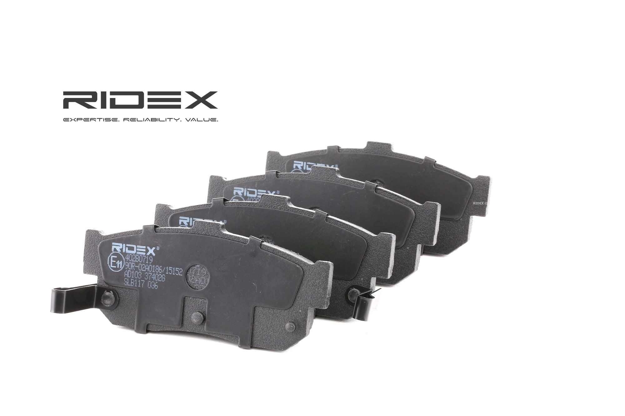 RIDEX Plaquettes De Frein 402B0719 Jeu De Plaquettes De Frein,Jeu de plaquettes de frein, frein à di