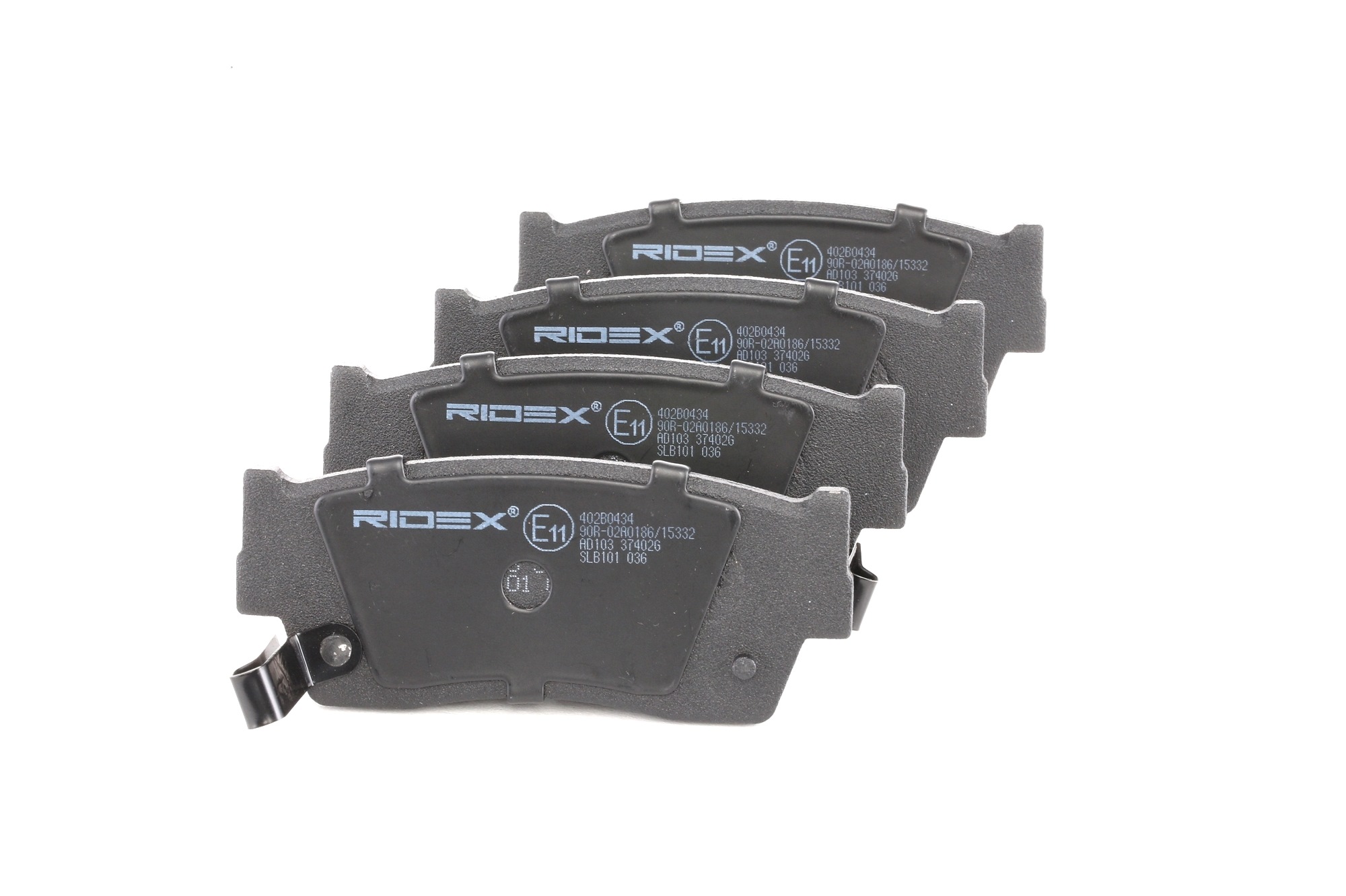 RIDEX Plaquettes De Frein 402B0434 Jeu De Plaquettes De Frein,Jeu de plaquettes de frein, frein à di
