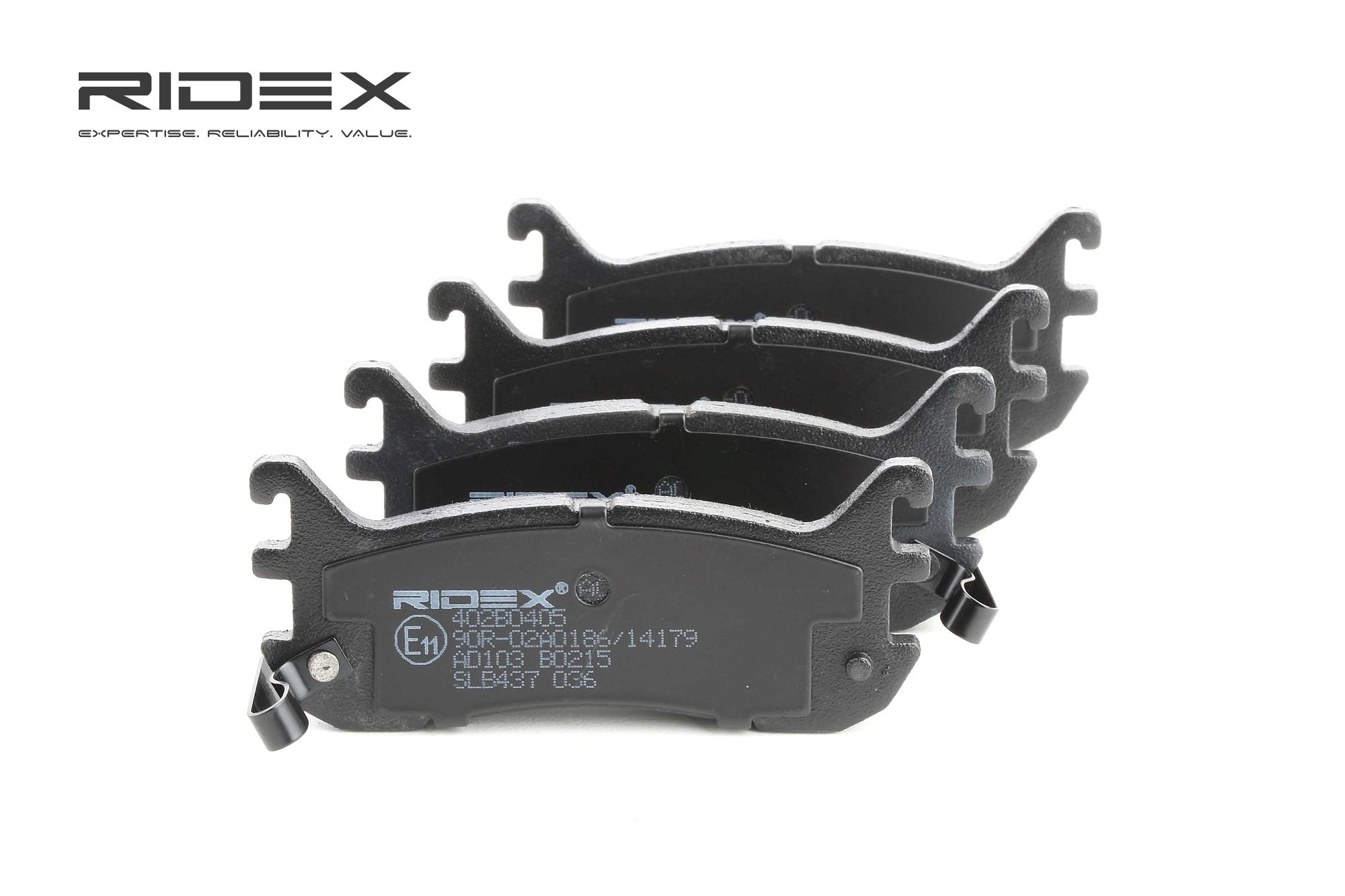 RIDEX Plaquettes De Frein 402B0405 Jeu De Plaquettes De Frein,Jeu de plaquettes de frein, frein à di