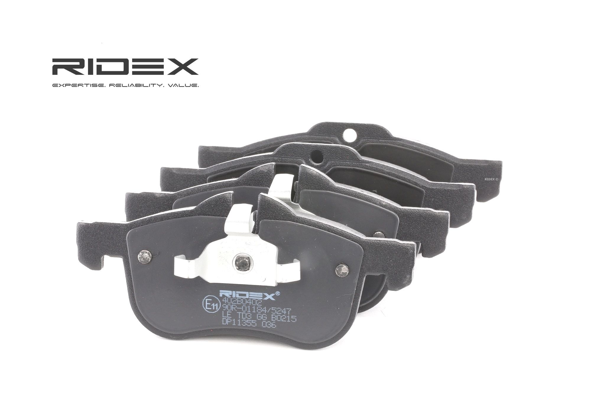 RIDEX Plaquettes De Frein 402B0402 Jeu De Plaquettes De Frein,Jeu de plaquettes de frein, frein à di