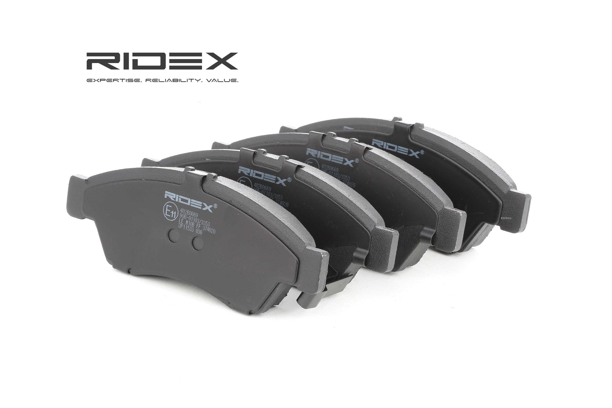 RIDEX Plaquettes De Frein 402B0669 Jeu De Plaquettes De Frein,Jeu de plaquettes de frein, frein à di