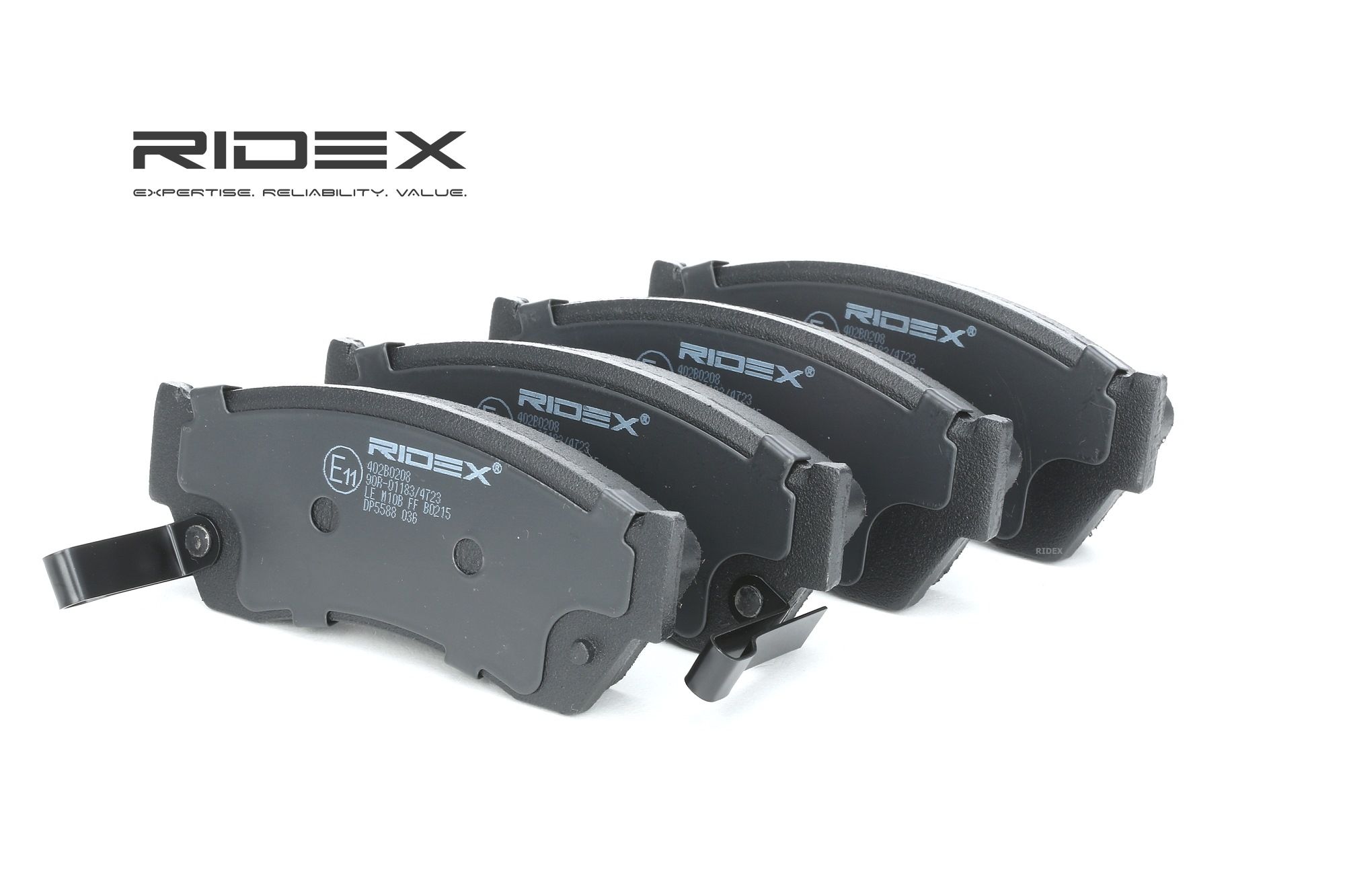 RIDEX Plaquettes De Frein 402B0208 Jeu De Plaquettes De Frein,Jeu de plaquettes de frein, frein à di