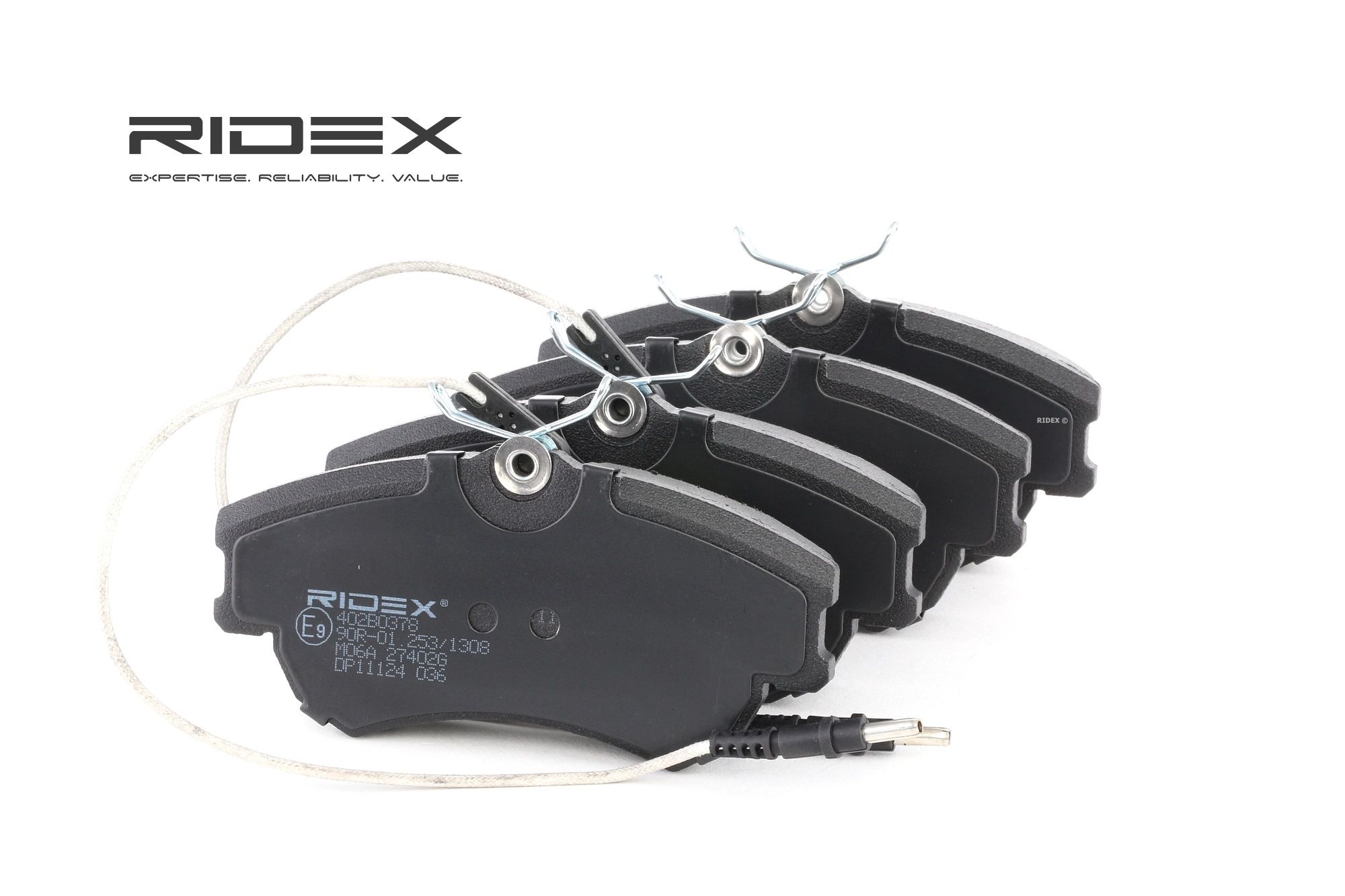 RIDEX Plaquettes De Frein 402B0378 Jeu De Plaquettes De Frein,Jeu de plaquettes de frein, frein à di