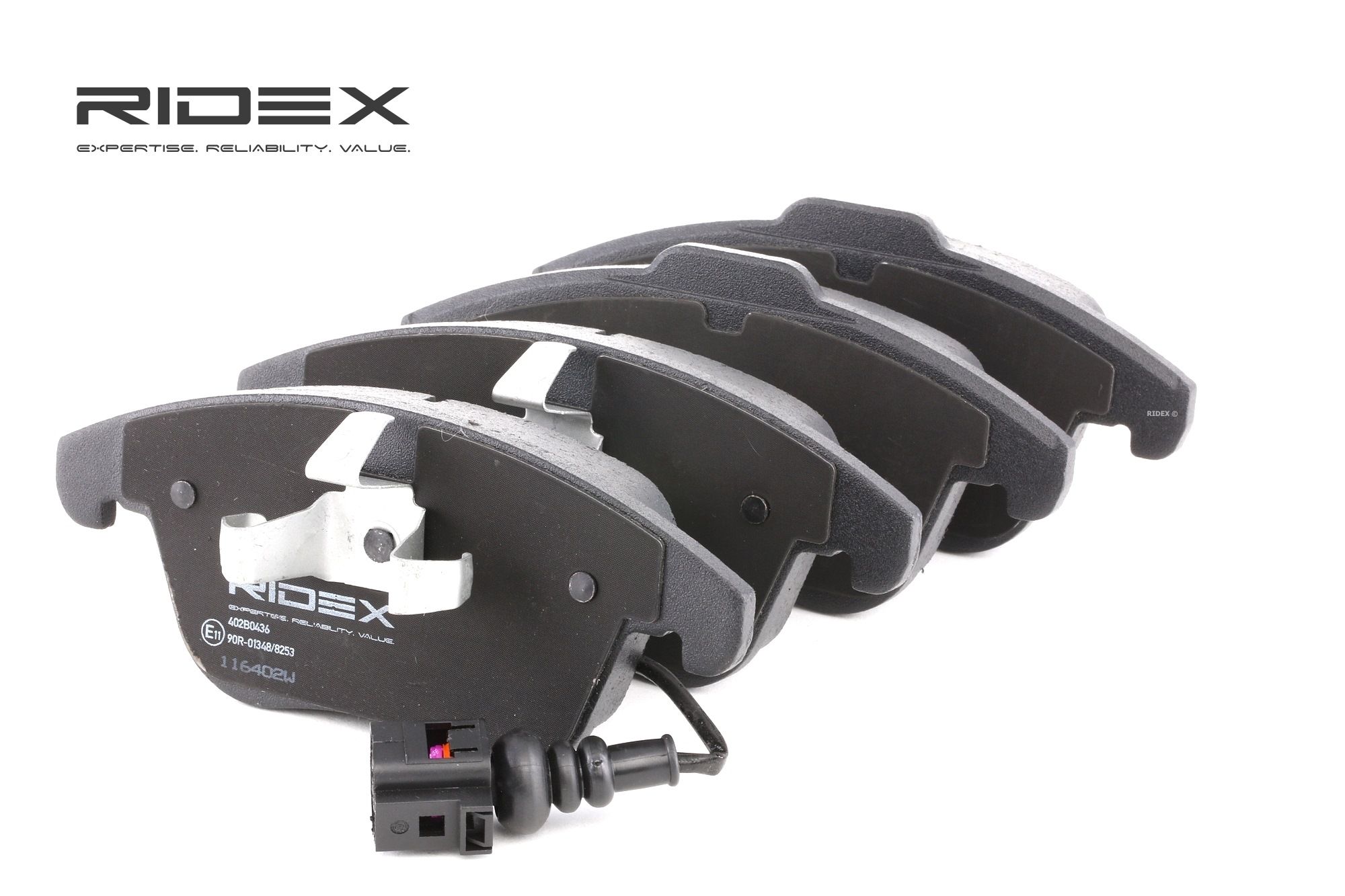 RIDEX Plaquettes De Frein 402B0436 Jeu De Plaquettes De Frein,Jeu de plaquettes de frein, frein à di