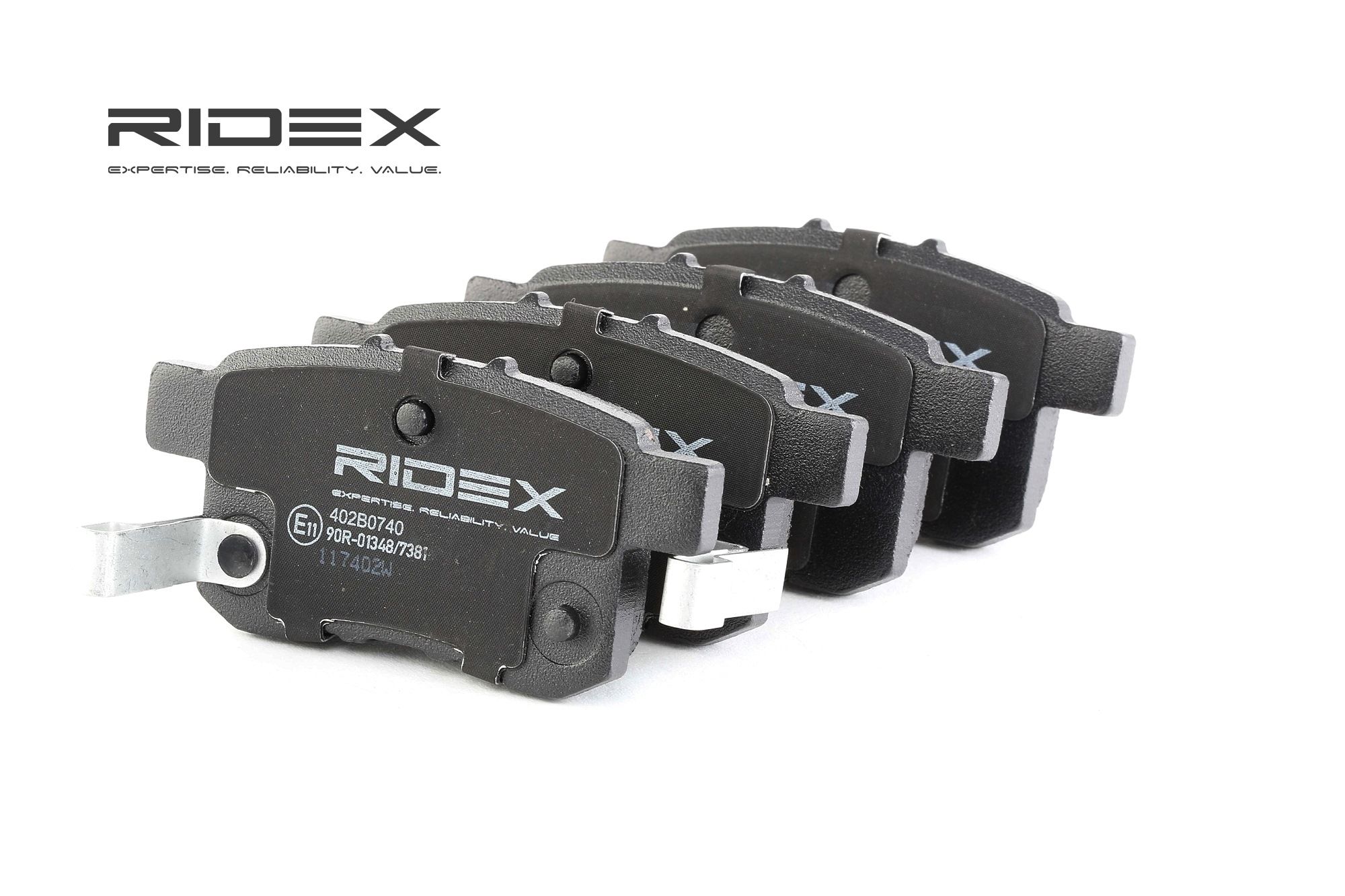 RIDEX Plaquettes De Frein 402B0740 Jeu De Plaquettes De Frein,Jeu de plaquettes de frein, frein à di