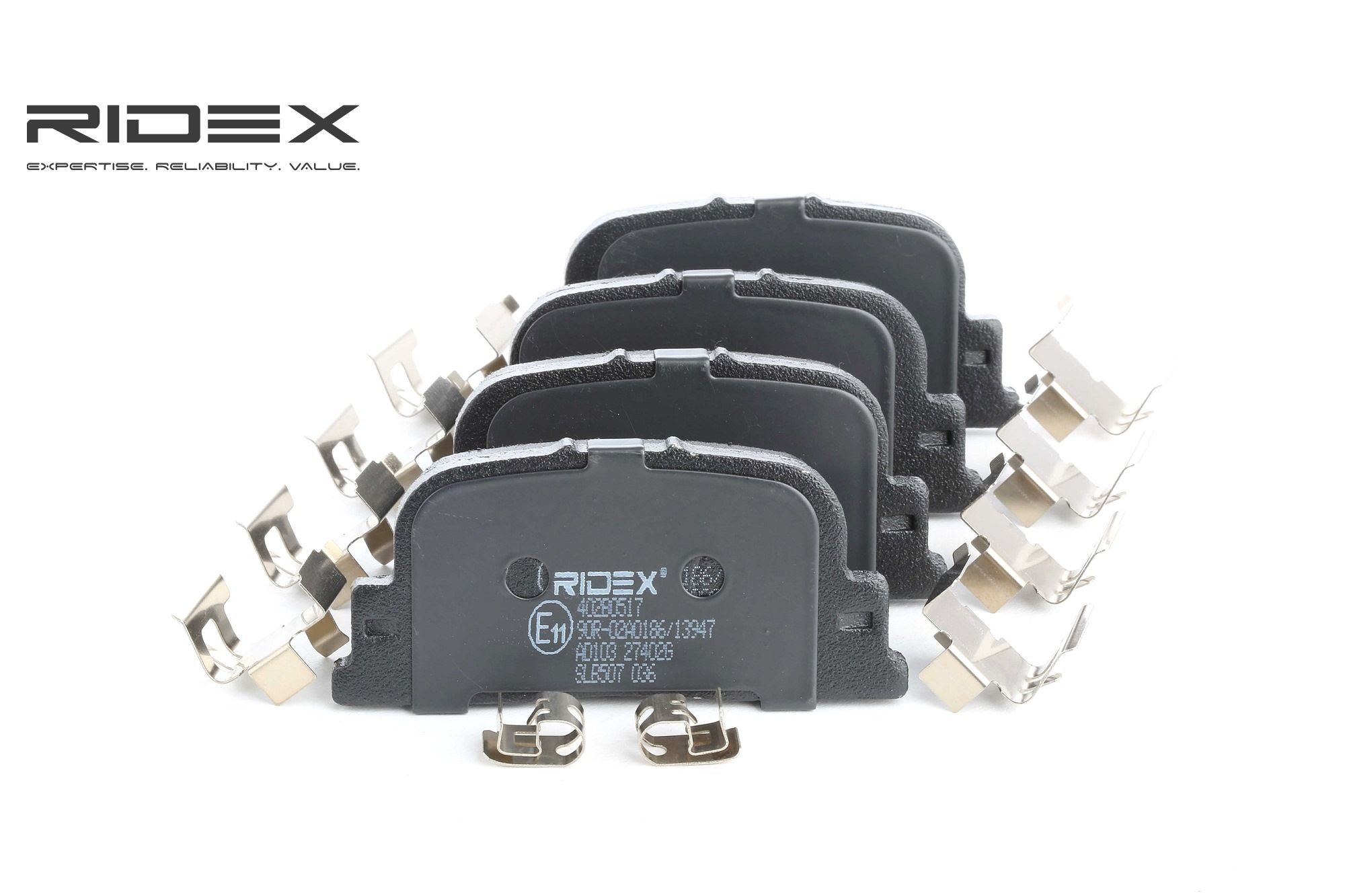 RIDEX Plaquettes De Frein 402B0517 Jeu De Plaquettes De Frein,Jeu de plaquettes de frein, frein à di