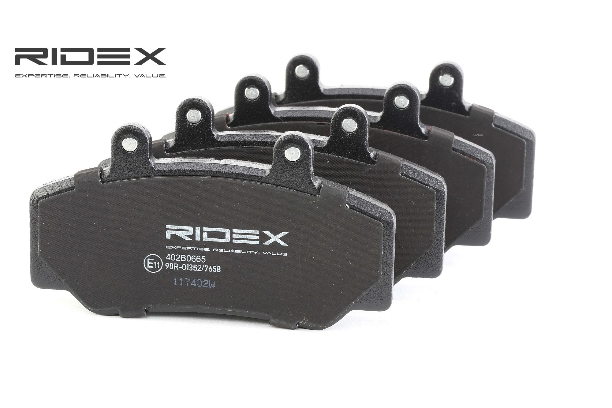 RIDEX Plaquettes De Frein 402B0665 Jeu De Plaquettes De Frein,Jeu de plaquettes de frein, frein à di