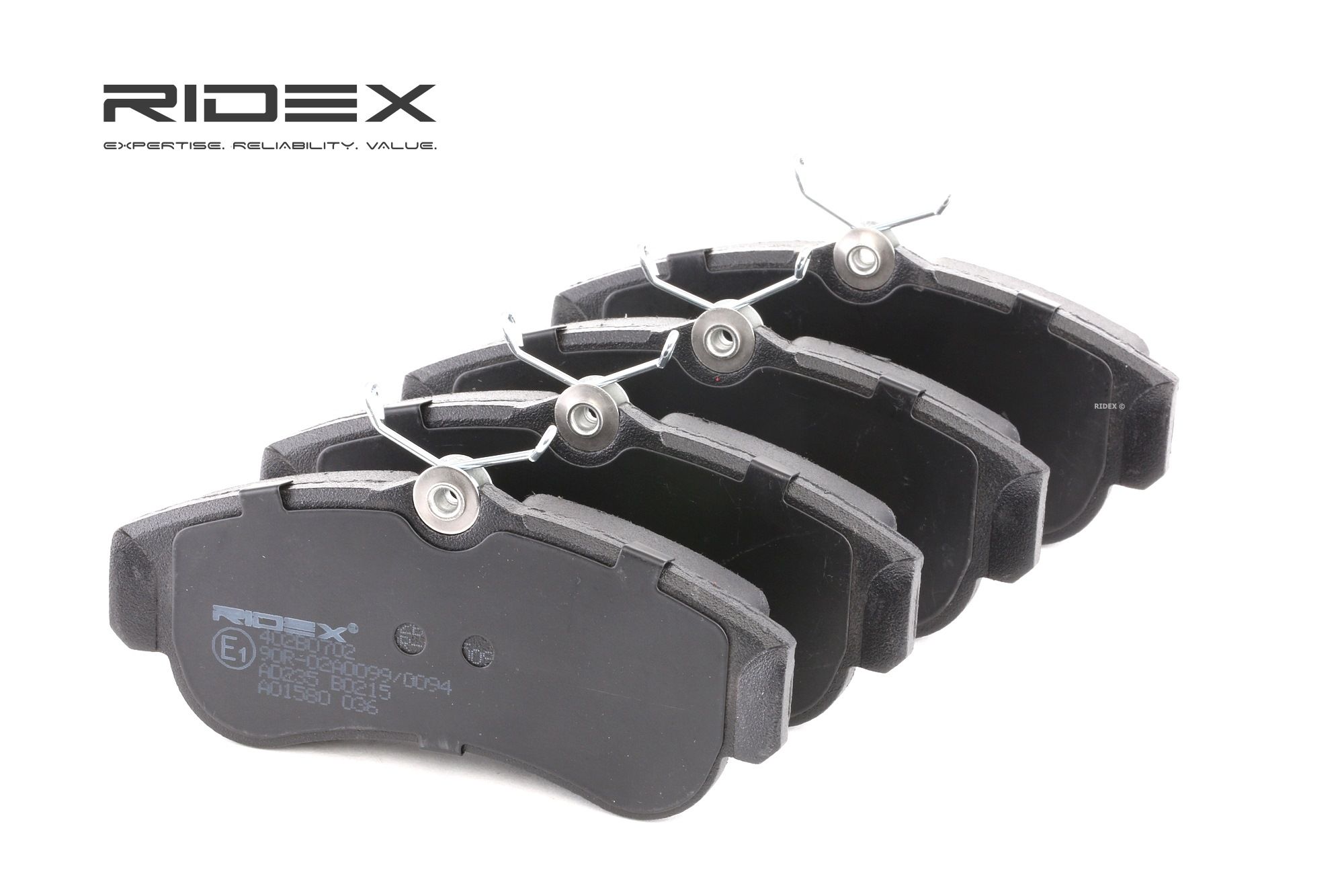 RIDEX Plaquettes De Frein 402B0702 Jeu De Plaquettes De Frein,Jeu de plaquettes de frein, frein à di