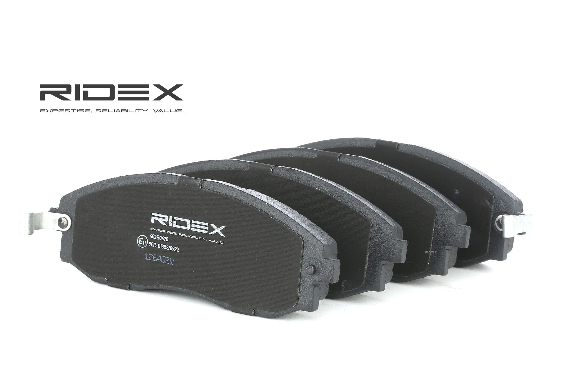 RIDEX Plaquettes De Frein 402B0670 Jeu De Plaquettes De Frein,Jeu de plaquettes de frein, frein à di