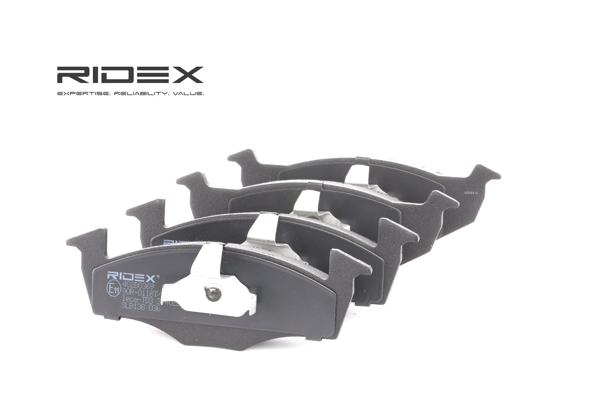 RIDEX Plaquettes De Frein 402B0369 Jeu De Plaquettes De Frein,Jeu de plaquettes de frein, frein à di