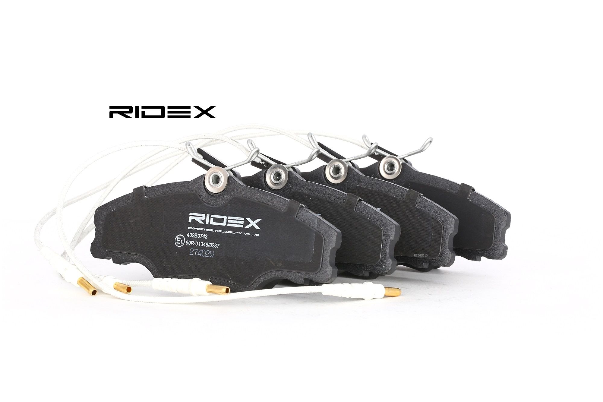 RIDEX Plaquettes De Frein 402B0743 Jeu De Plaquettes De Frein,Jeu de plaquettes de frein, frein à di