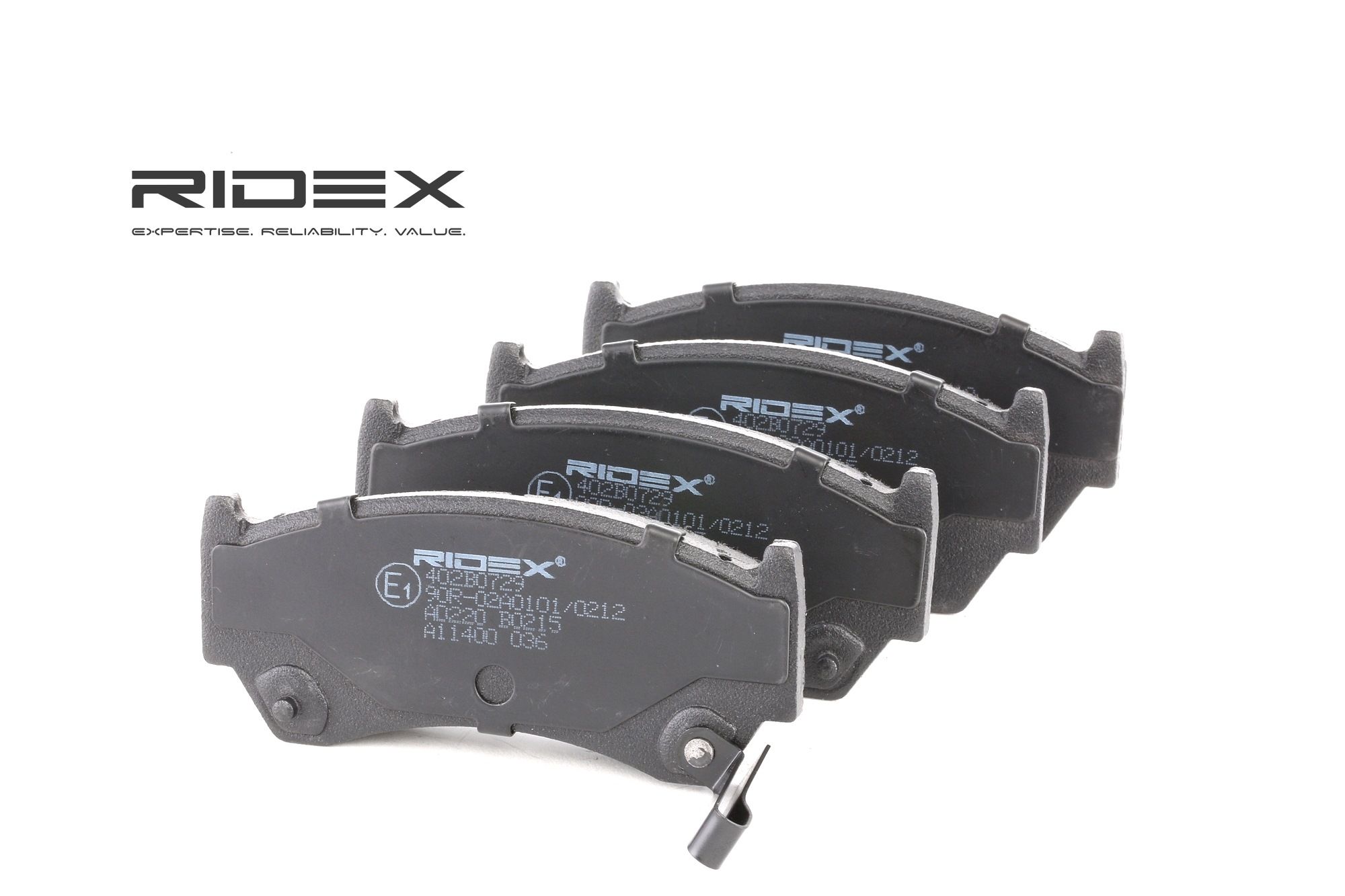 RIDEX Plaquettes De Frein 402B0729 Jeu De Plaquettes De Frein,Jeu de plaquettes de frein, frein à di