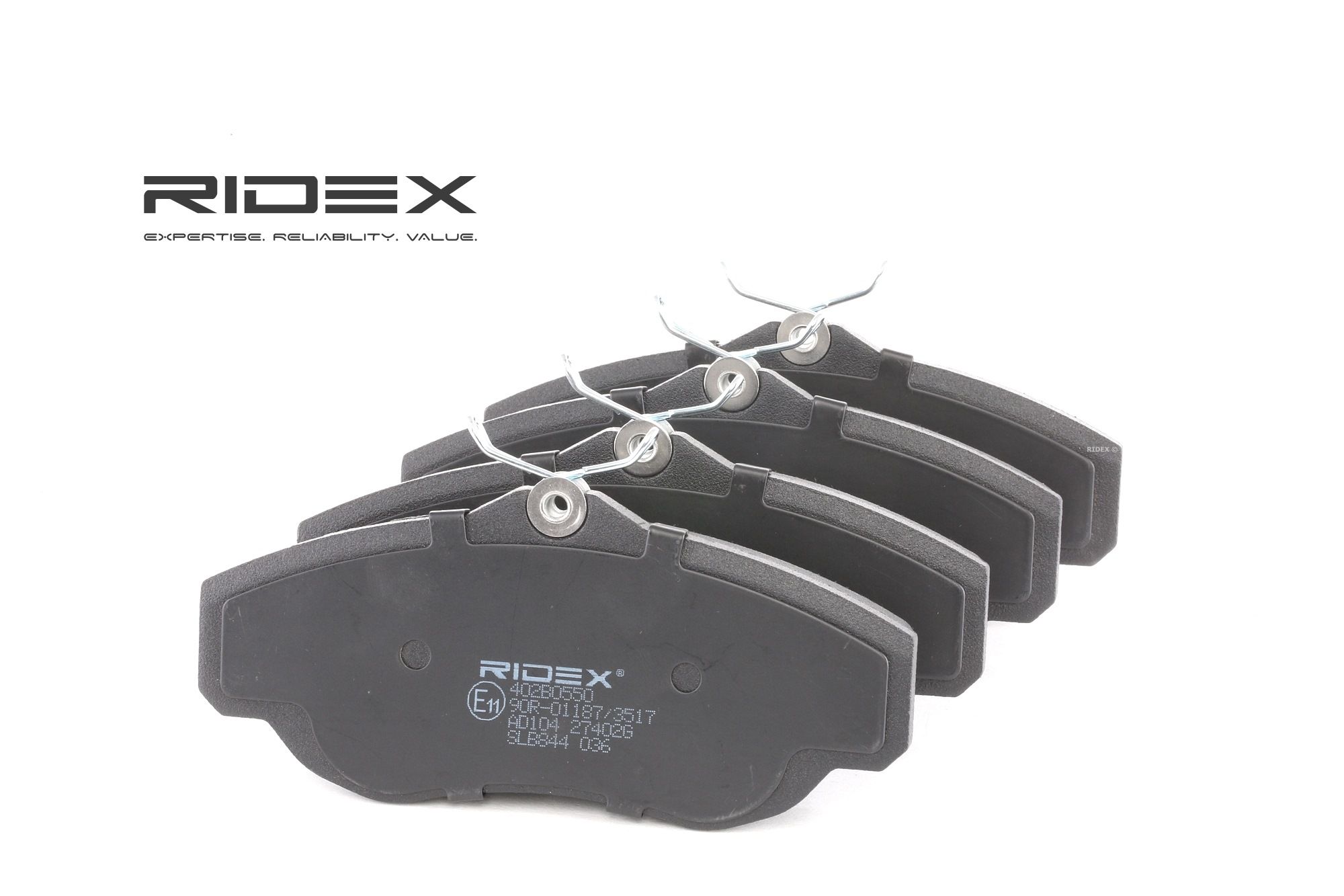 RIDEX Plaquettes De Frein 402B0550 Jeu De Plaquettes De Frein,Jeu de plaquettes de frein, frein à di