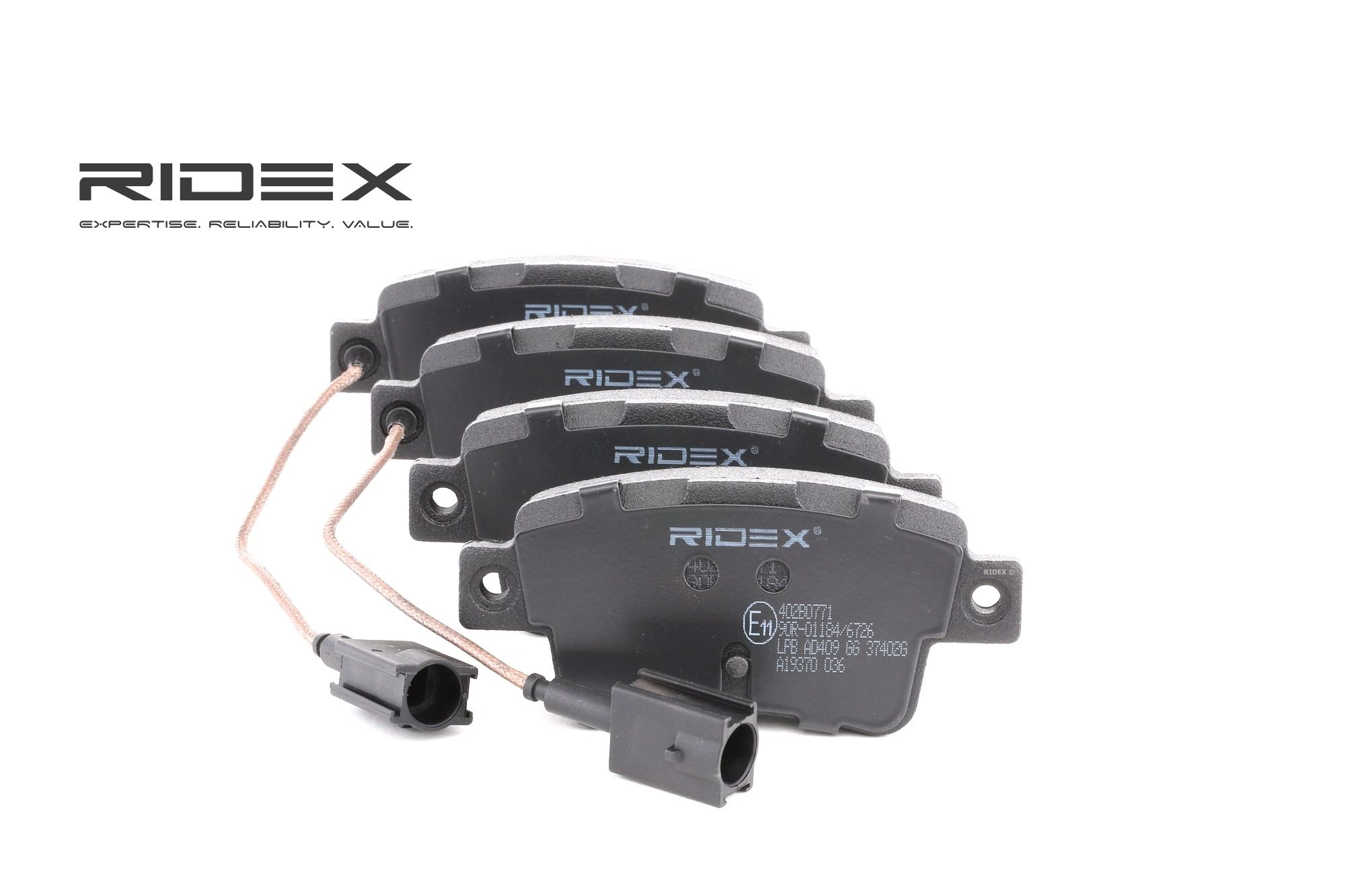 RIDEX Plaquettes De Frein 402B0771 Jeu De Plaquettes De Frein,Jeu de plaquettes de frein, frein à di