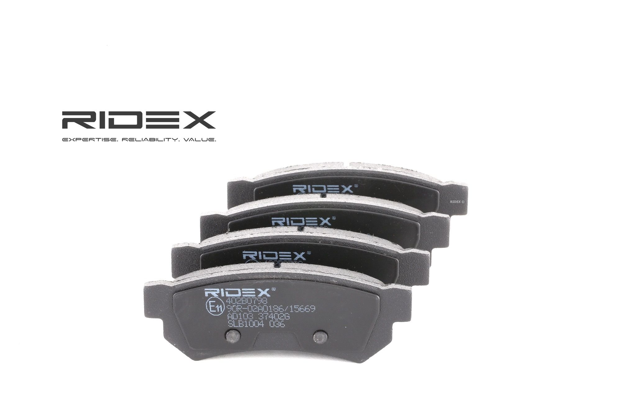 RIDEX Plaquettes De Frein 402B0798 Jeu De Plaquettes De Frein,Jeu de plaquettes de frein, frein à di