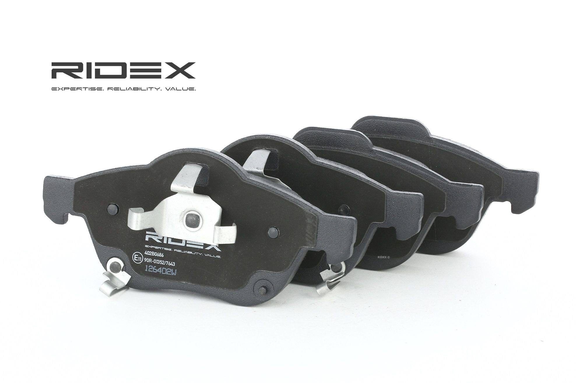 RIDEX Plaquettes De Frein 402B0686 Jeu De Plaquettes De Frein,Jeu de plaquettes de frein, frein à di